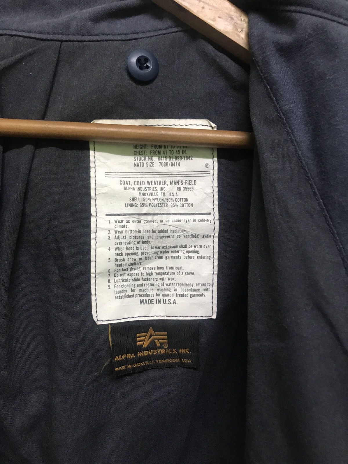 Alpha Industries Vtg Alpha Industries M65 Field Jacket Scovill Zip Made USA Size US L / EU 52-54 / 3 - 7 Thumbnail