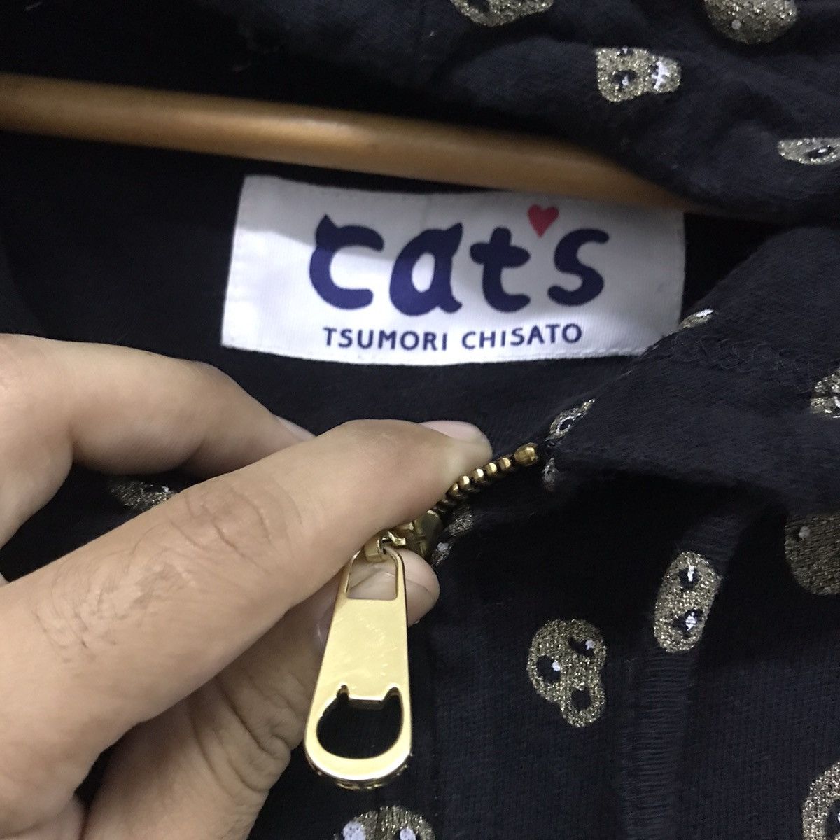 Issey Miyake Issey Miyake Cats by Tsumori Chisato Fullprint Skull Hoodie Size M / US 6-8 / IT 42-44 - 3 Thumbnail