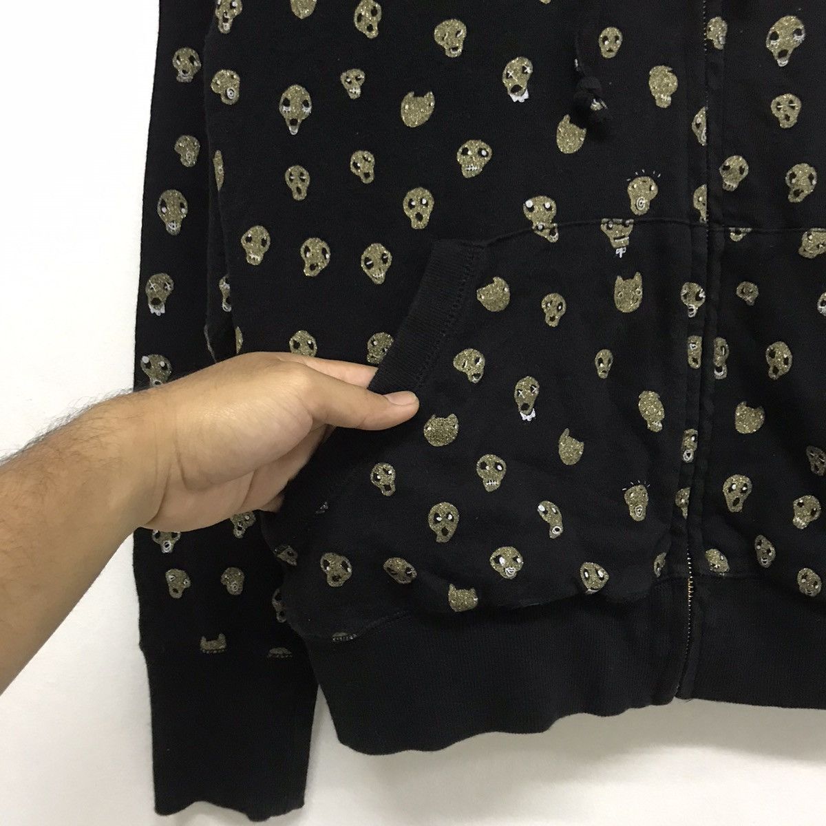 Issey Miyake Issey Miyake Cats by Tsumori Chisato Fullprint Skull Hoodie Size M / US 6-8 / IT 42-44 - 5 Thumbnail