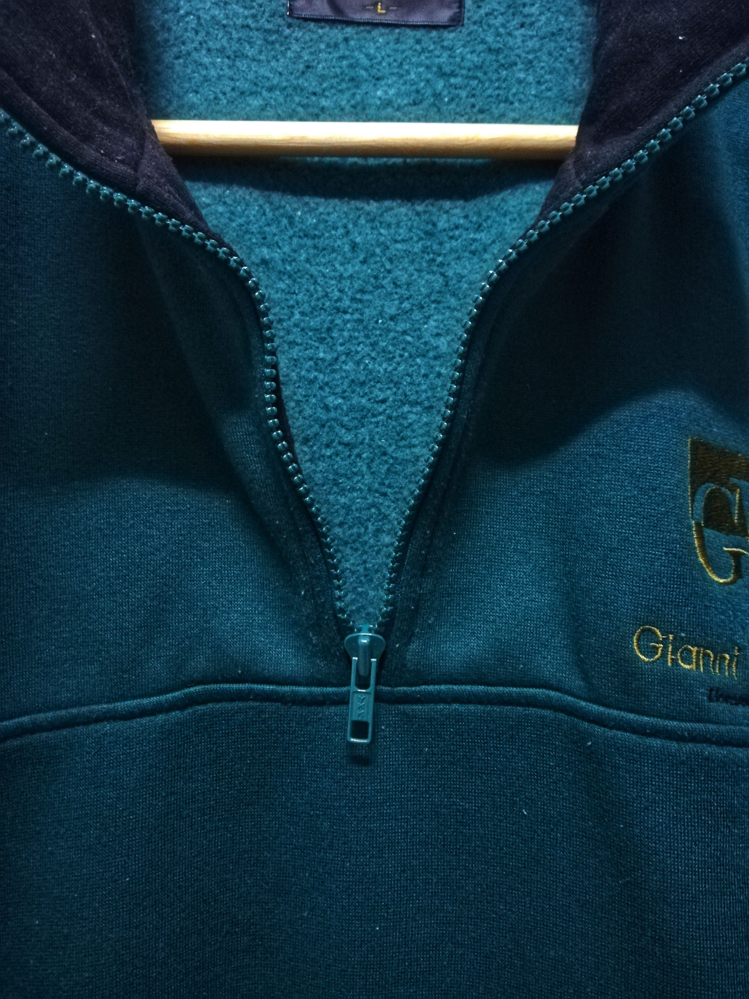 Gianni Valentino × Valentino × Vintage 🔥Vintage Gianni Velentino Half Zipper Crewneck Sweatshirt Size US L / EU 52-54 / 3 - 8 Thumbnail