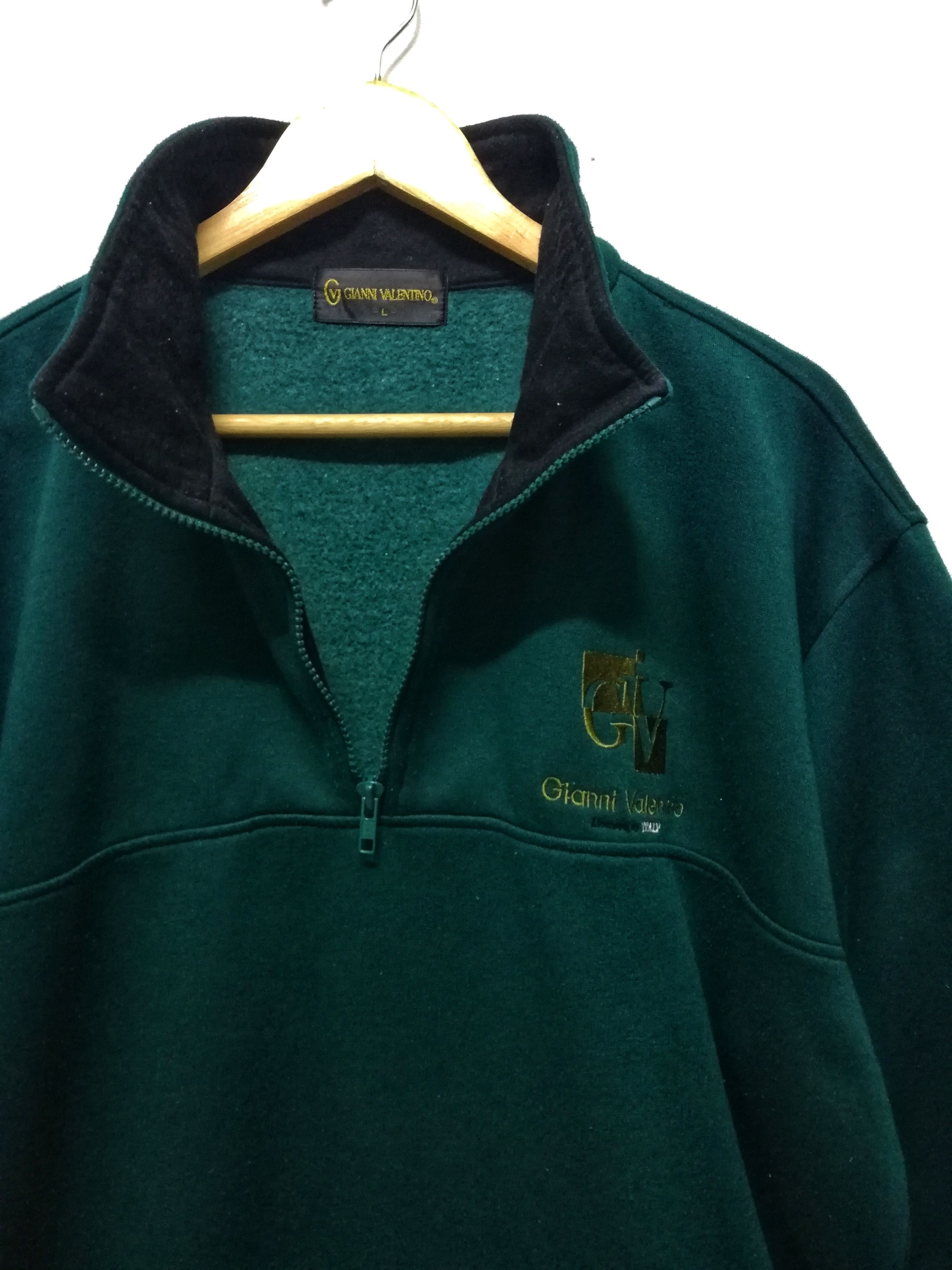 Gianni Valentino × Valentino × Vintage 🔥Vintage Gianni Velentino Half Zipper Crewneck Sweatshirt Size US L / EU 52-54 / 3 - 9 Thumbnail