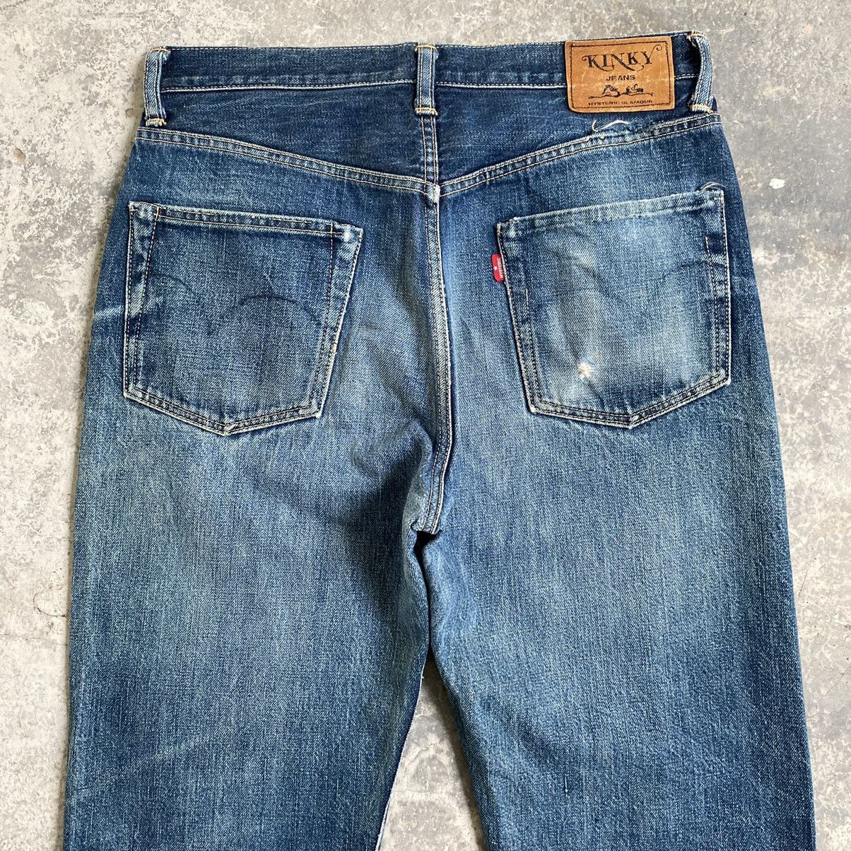 Hysteric Glamour VTG 90’s Hysteric Glamour Faded Blue Ripped Selvedge Jeans Size US 30 / EU 46 - 14 Thumbnail