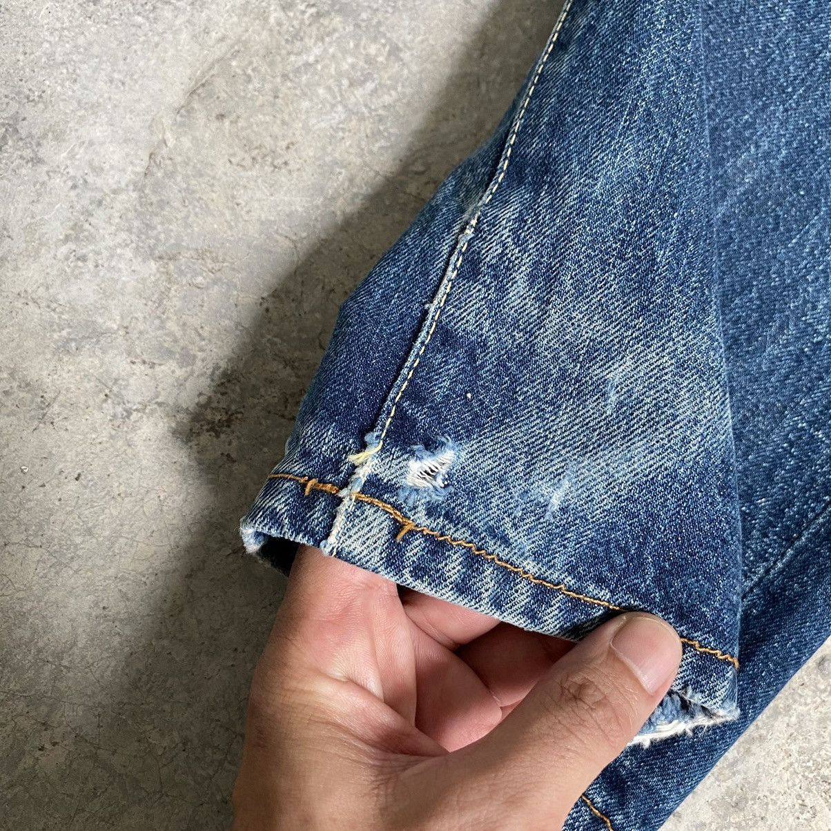 Hysteric Glamour VTG 90’s Hysteric Glamour Faded Blue Ripped Selvedge Jeans Size US 30 / EU 46 - 6 Thumbnail