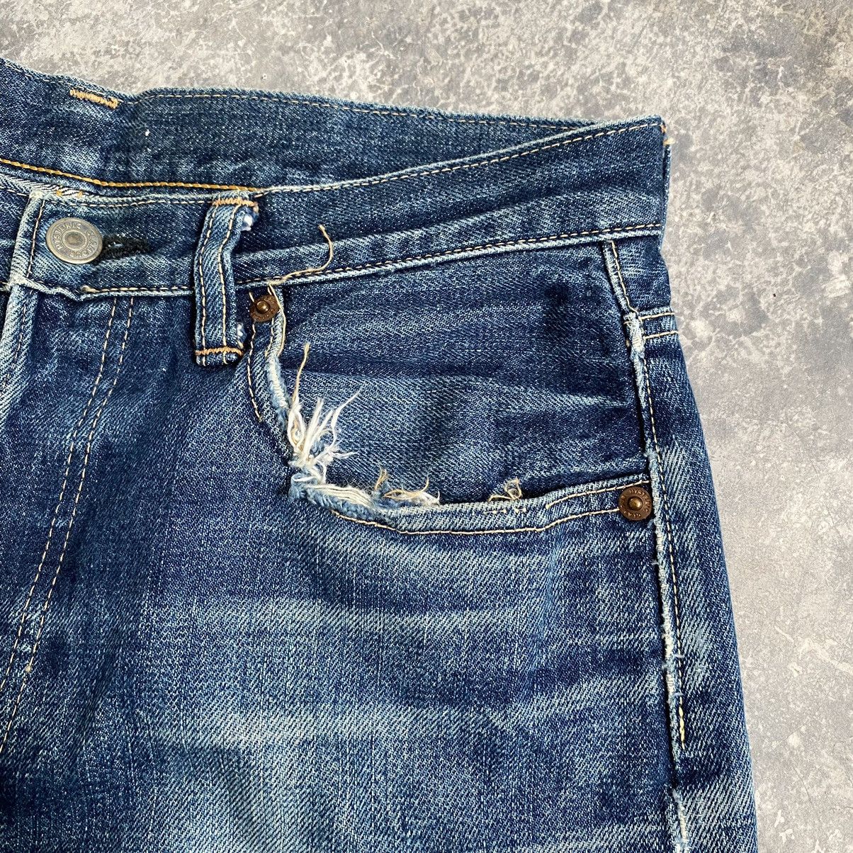Hysteric Glamour VTG 90’s Hysteric Glamour Faded Blue Ripped Selvedge Jeans Size US 30 / EU 46 - 11 Thumbnail