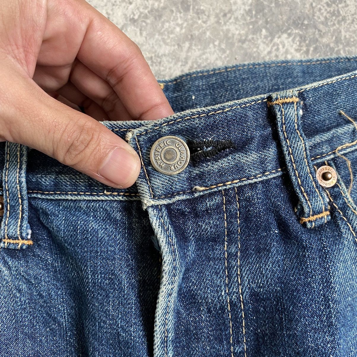 Hysteric Glamour VTG 90’s Hysteric Glamour Faded Blue Ripped Selvedge Jeans Size US 30 / EU 46 - 8 Thumbnail