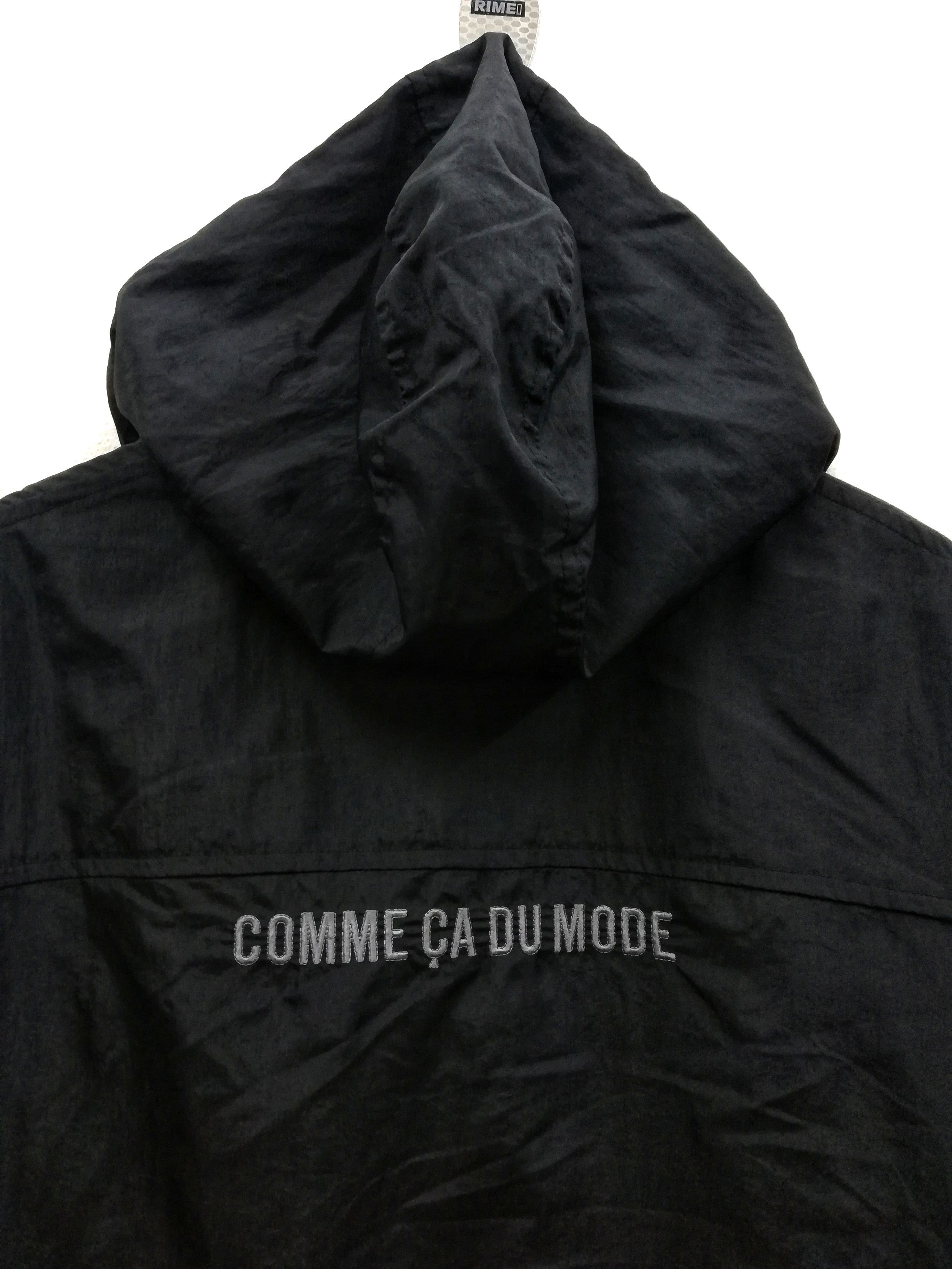 Designer × Japanese Brand 🔥COMME CA DU MODE Big Logo Black Nylon Zipper Jacket🔥 Size US M / EU 48-50 / 2 - 12 Thumbnail