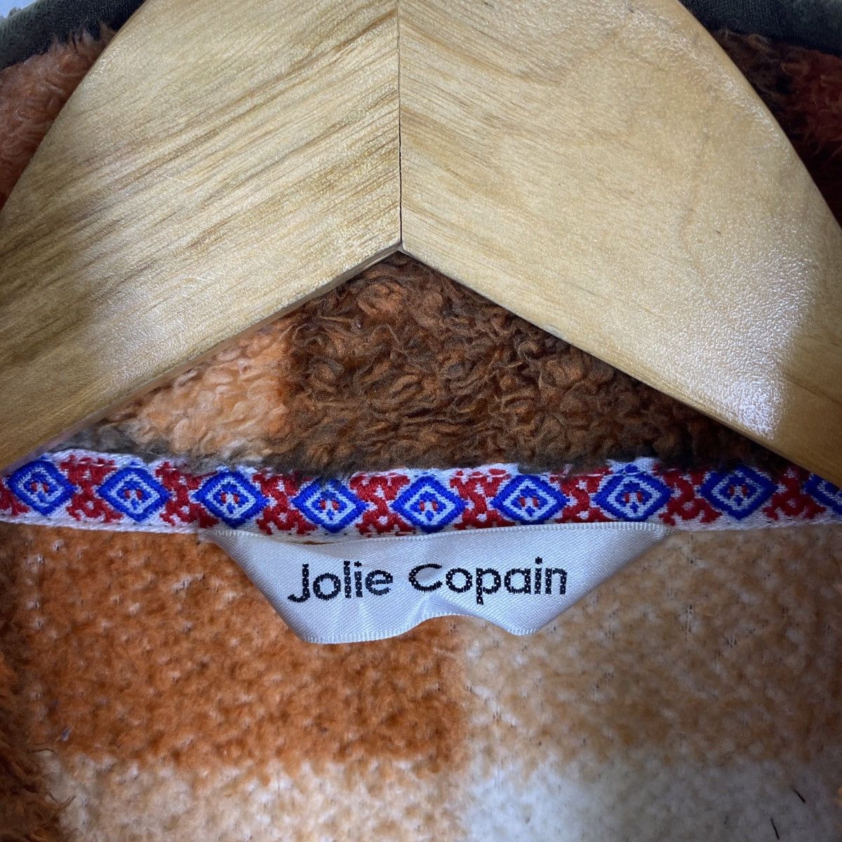 Vintage JOLIE COPAIN TARTAN DESIGN FLEECE ZIPPER SWEATER Size US S / EU 44-46 / 1 - 5 Thumbnail