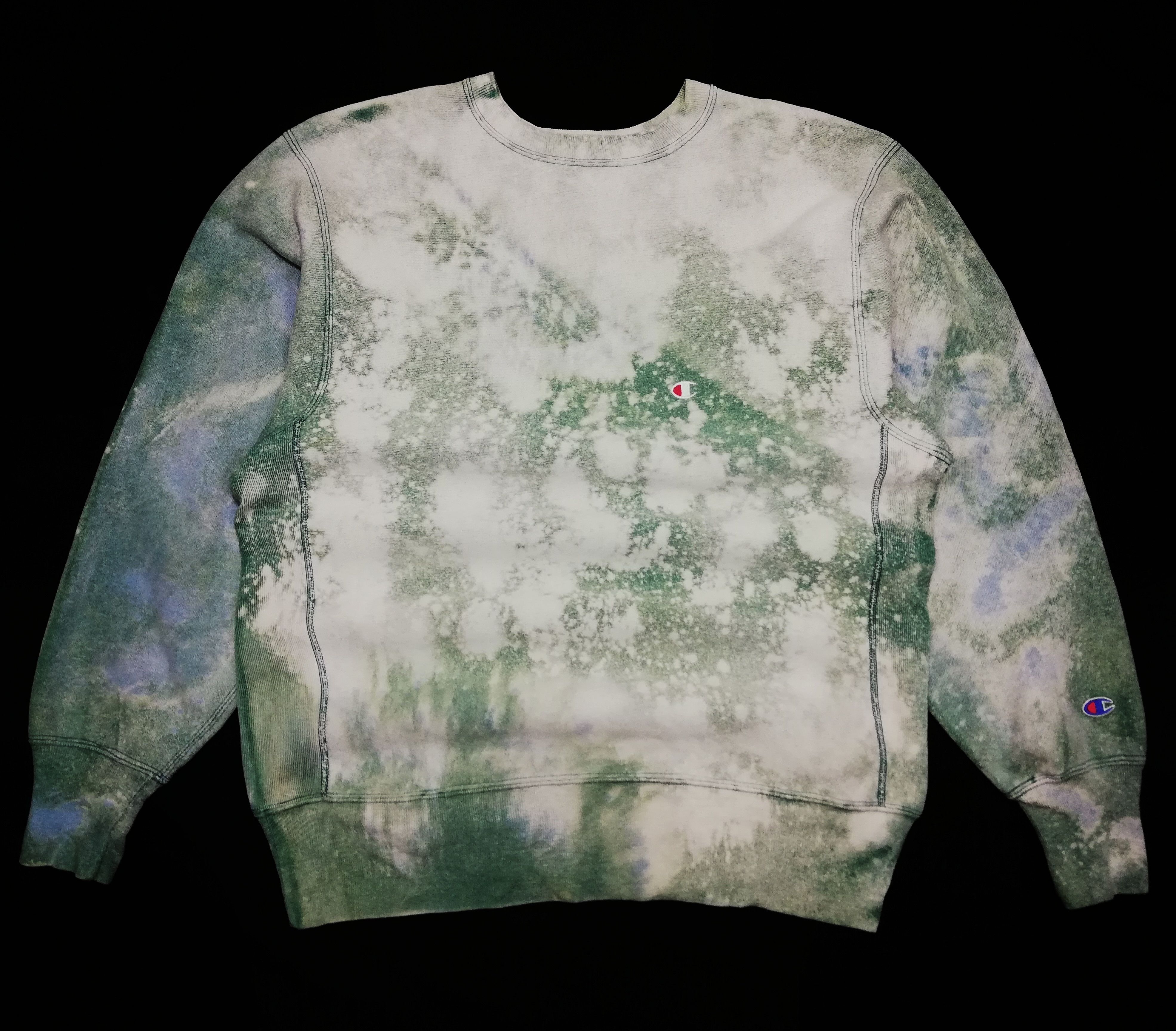 Champion × Vintage 🔥Channpion Reverse Weave Custom AcidWash Long Sleeve Shirt Size US XL / EU 56 / 4 - 1 Thumbnail