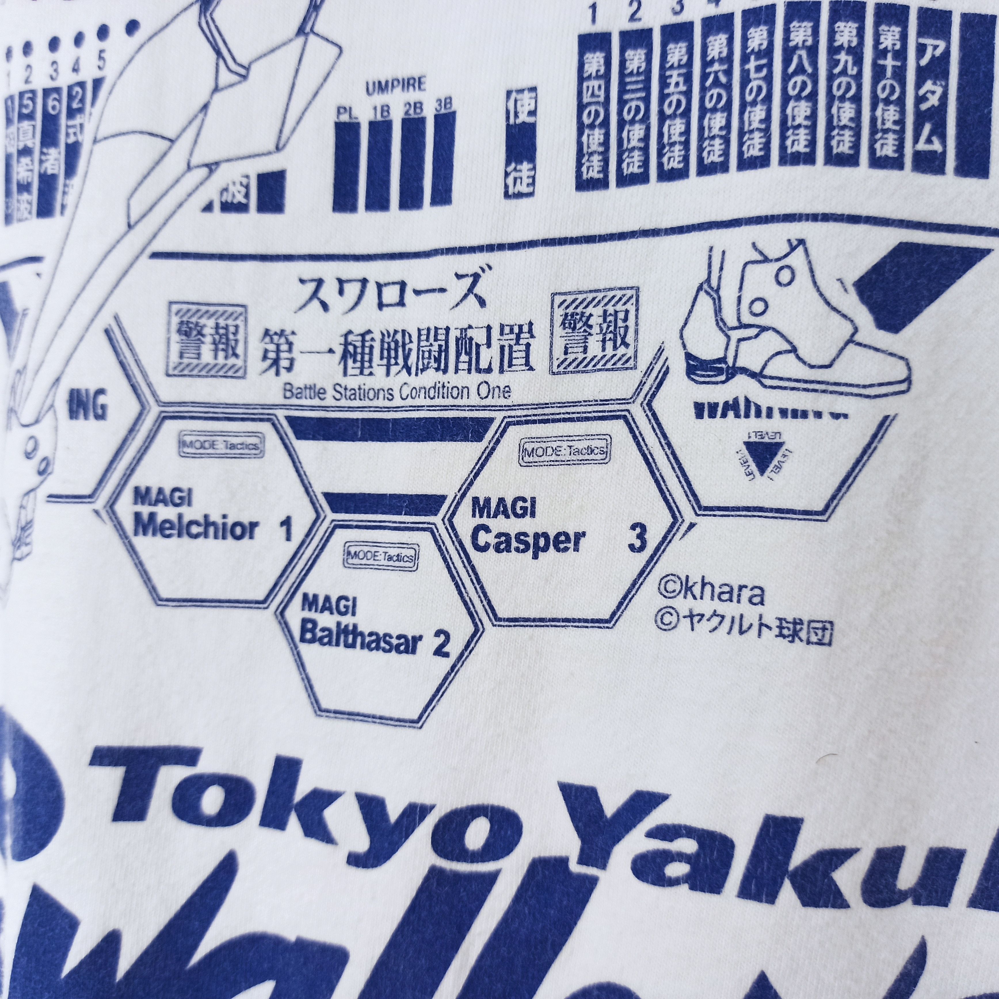 Anime Vintage🔥 Neon Genesis Evangelion Nerv Movie Japan T-shirt Size US L / EU 52-54 / 3 - 6 Thumbnail