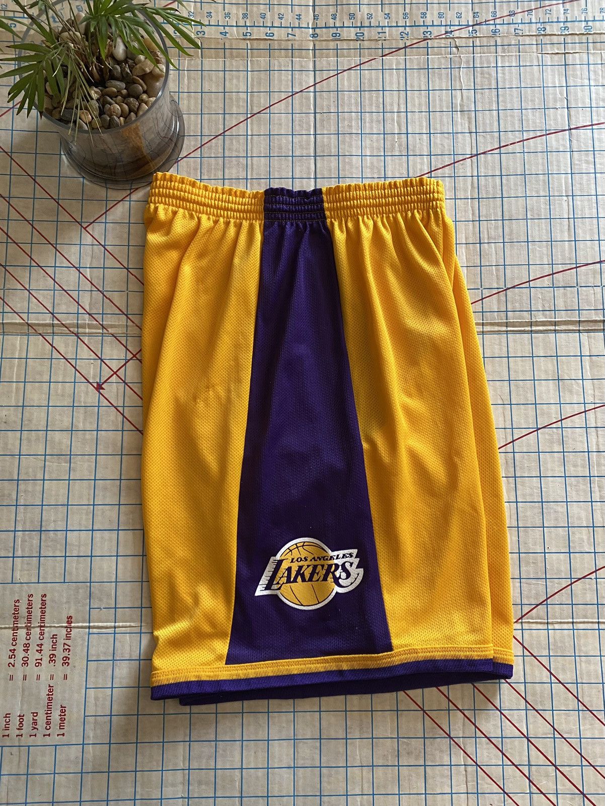 Champion × NBA × Vintage Vintage Champion LA Lakers Basketball Shorts Fits 32-33 Size US 32 / EU 48 - 7 Thumbnail