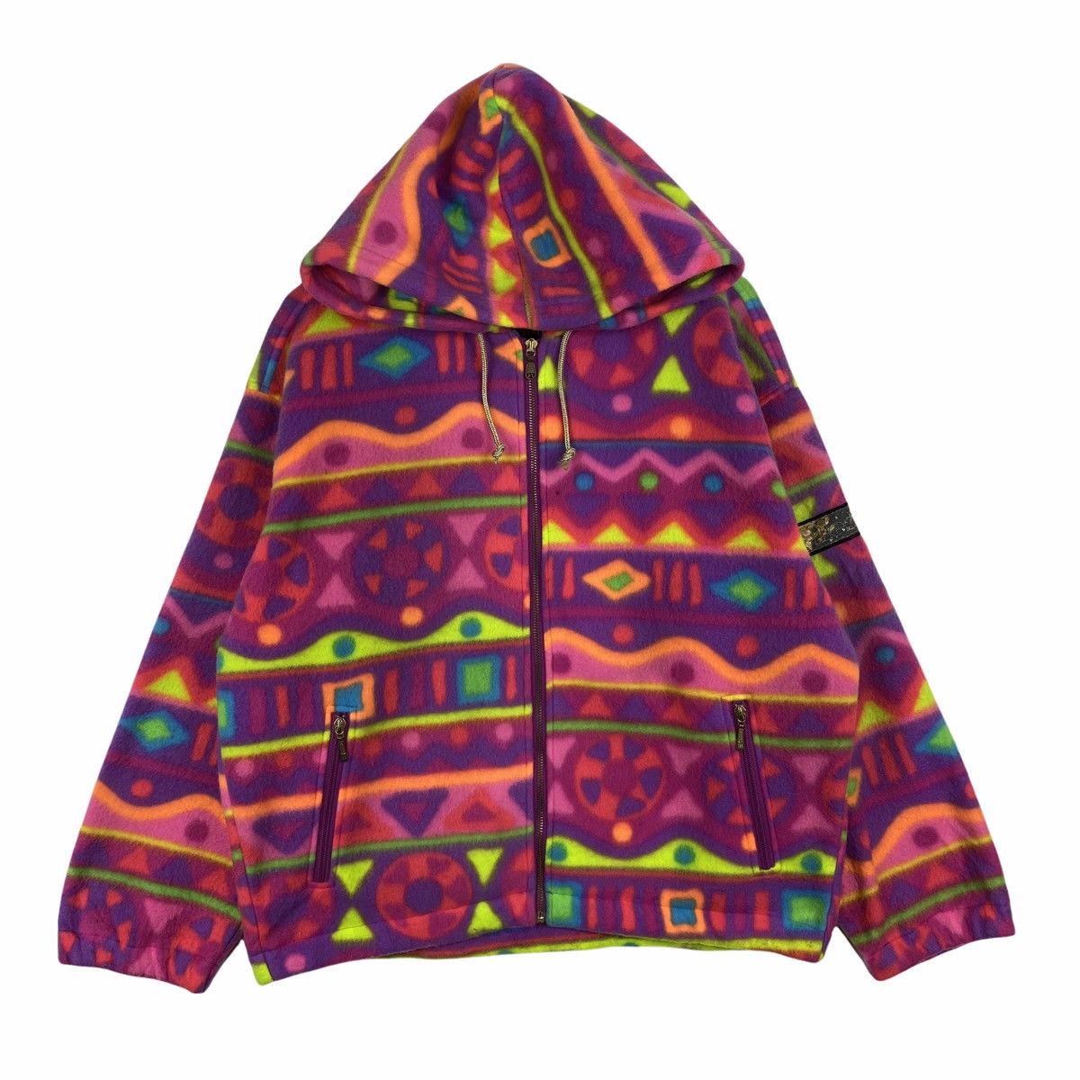 Ellesse × Vintage VINTAGE ELLESSE ITALIA FULLPRINT FLEECE HOODIE SWEATER Size US L / EU 52-54 / 3 - 1 Thumbnail