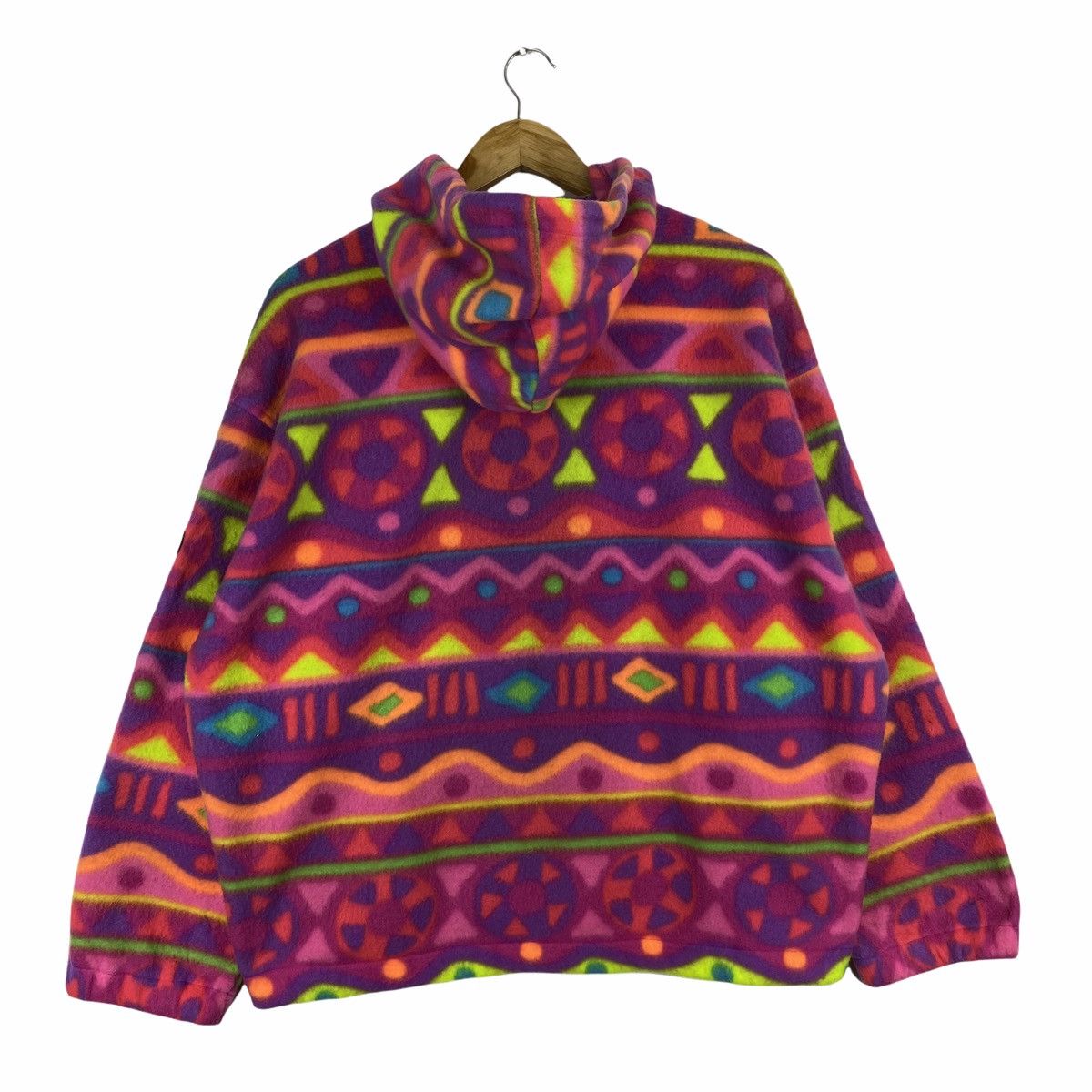 Ellesse × Vintage VINTAGE ELLESSE ITALIA FULLPRINT FLEECE HOODIE SWEATER Size US L / EU 52-54 / 3 - 2 Thumbnail