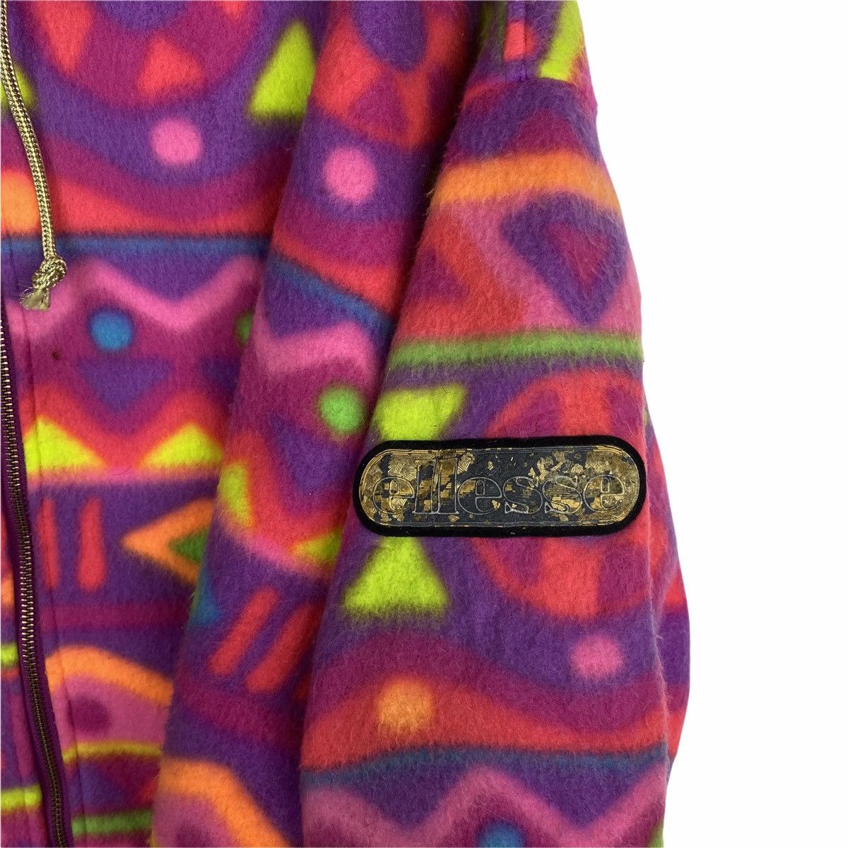 Ellesse × Vintage VINTAGE ELLESSE ITALIA FULLPRINT FLEECE HOODIE SWEATER Size US L / EU 52-54 / 3 - 6 Thumbnail