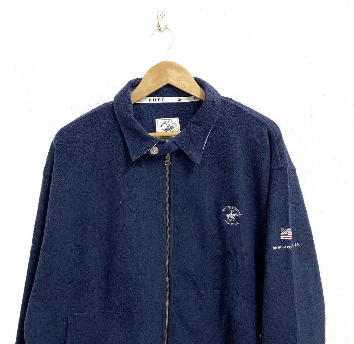 Beverly Hills Polo Club × Vintage Vintage BEVERLY HILLS POLO CLUB Fleece Zipper Sweater Size US XL / EU 56 / 4 - 3 Thumbnail