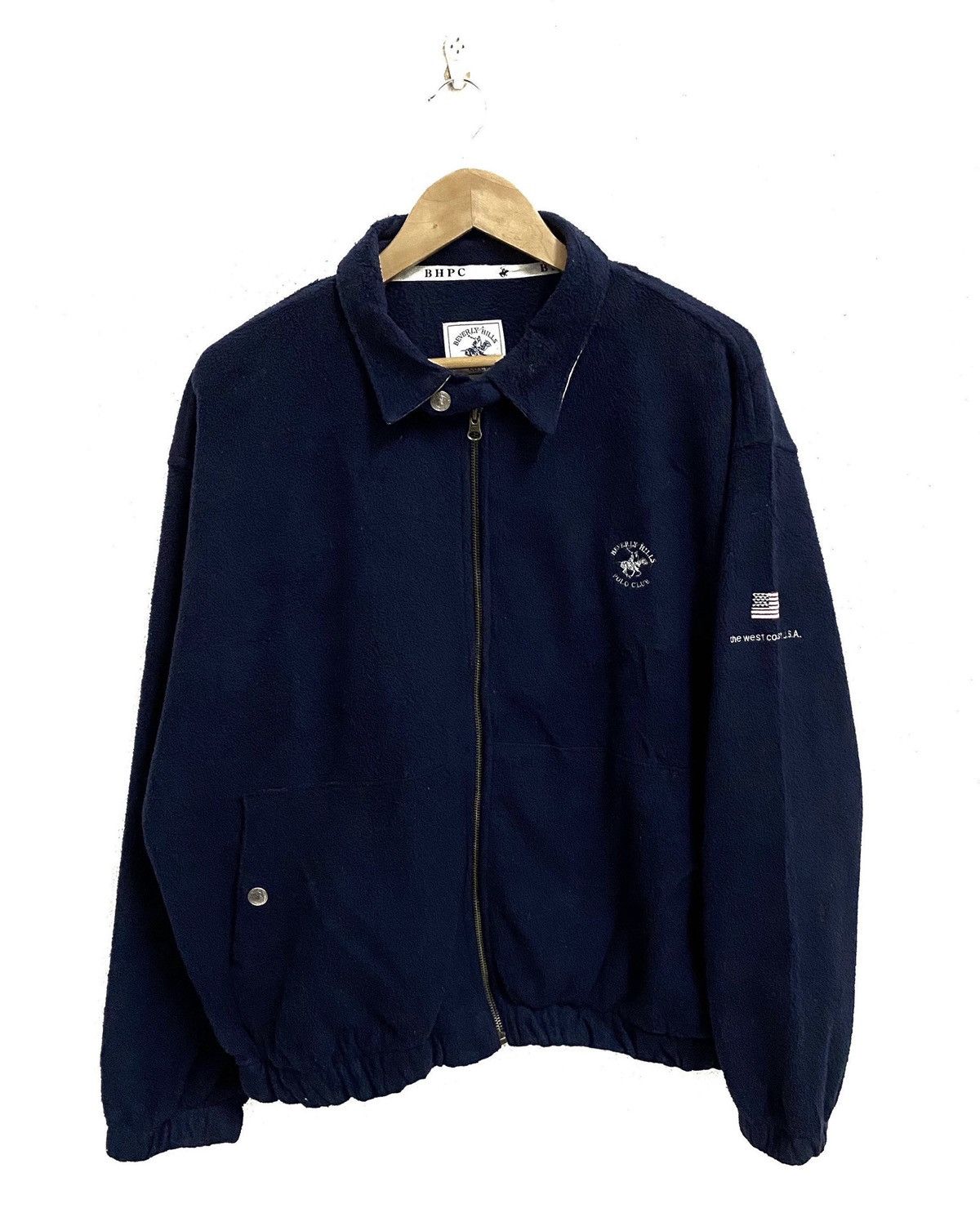 Vintage BEVERLY HILLS POLO CLUB Fleece Zipper Sweater