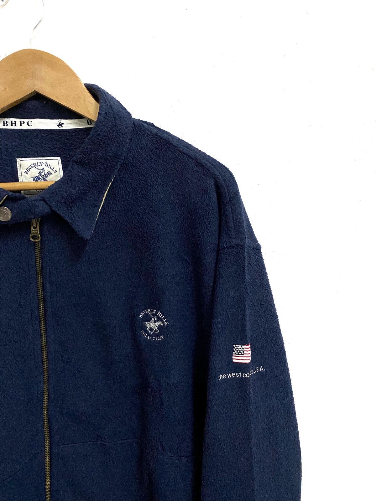 Beverly Hills Polo Club × Vintage Vintage BEVERLY HILLS POLO CLUB Fleece Zipper Sweater Size US XL / EU 56 / 4 - 4 Thumbnail