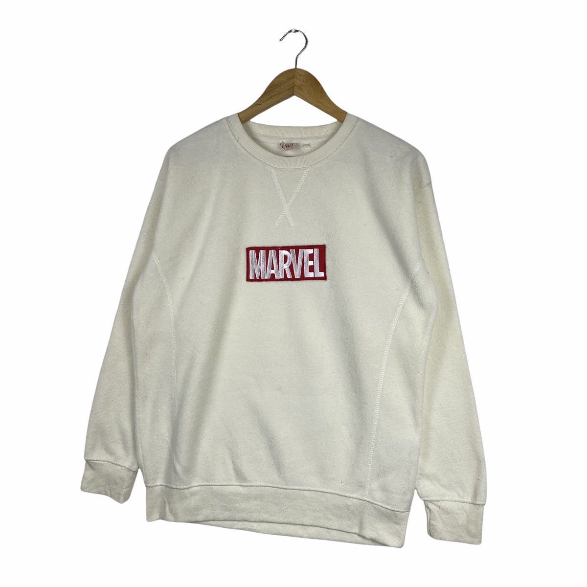 Marvel Comics MARVEL COMICS Center Logo Embroidery Fleece Sweatshirt Size US M / EU 48-50 / 2 - 3 Thumbnail
