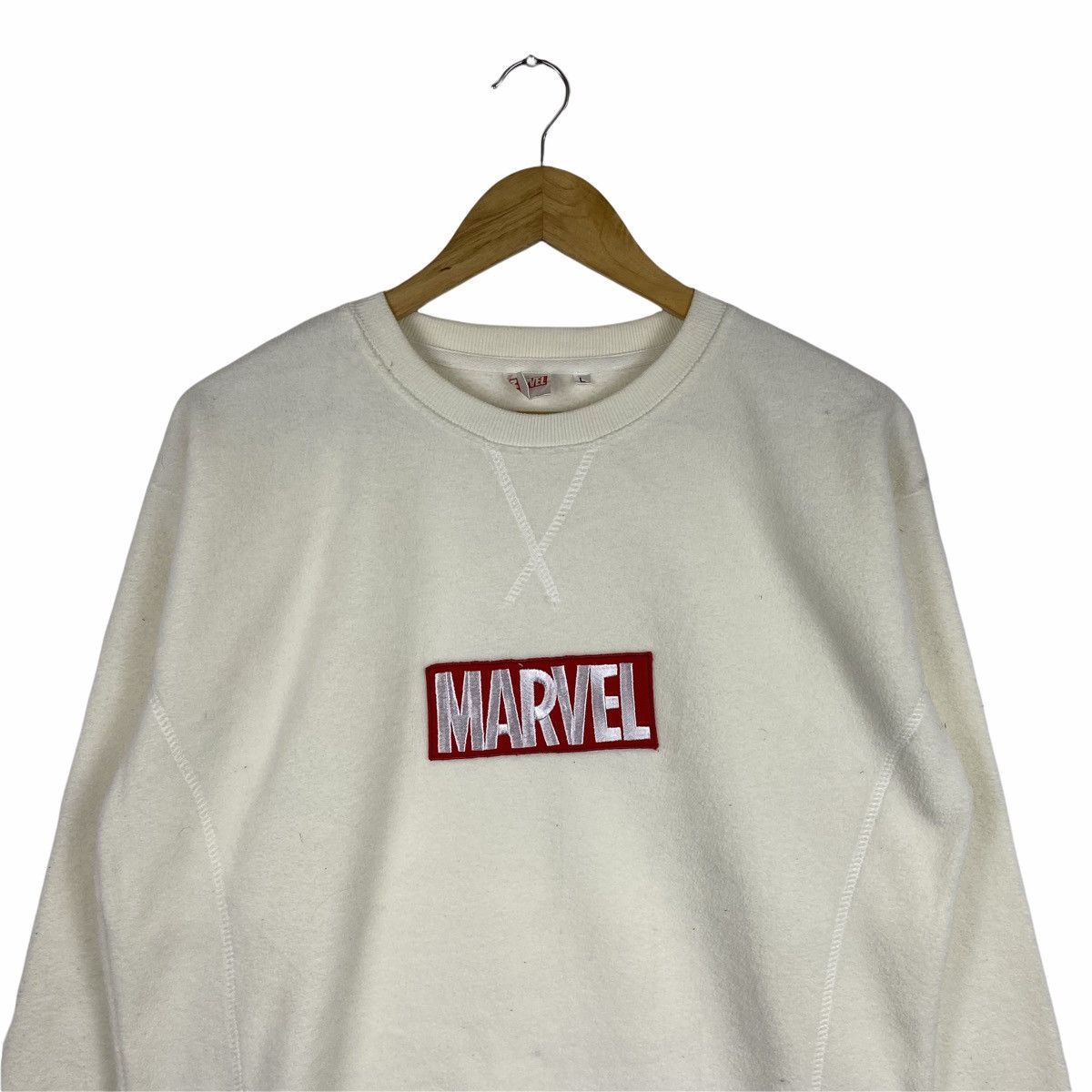 Marvel Comics MARVEL COMICS Center Logo Embroidery Fleece Sweatshirt Size US M / EU 48-50 / 2 - 4 Thumbnail