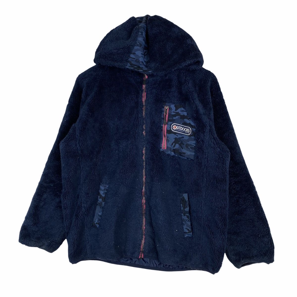Vintage Vintage OUTDOOR Retro Classic-X Fleece Hoodie Sweater Jacket Size US L / EU 52-54 / 3 - 4 Thumbnail