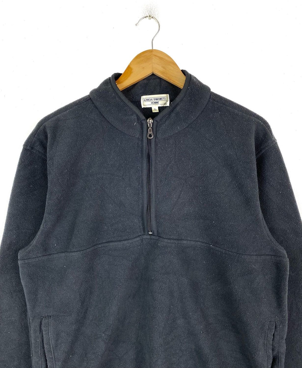 Japanese Brand × Kansai Yamamoto × Vintage VINTAGE KANSAI YAMAMOTO HOMME FLEECE ZIPPER SWEATER Size US M / EU 48-50 / 2 - 3 Thumbnail