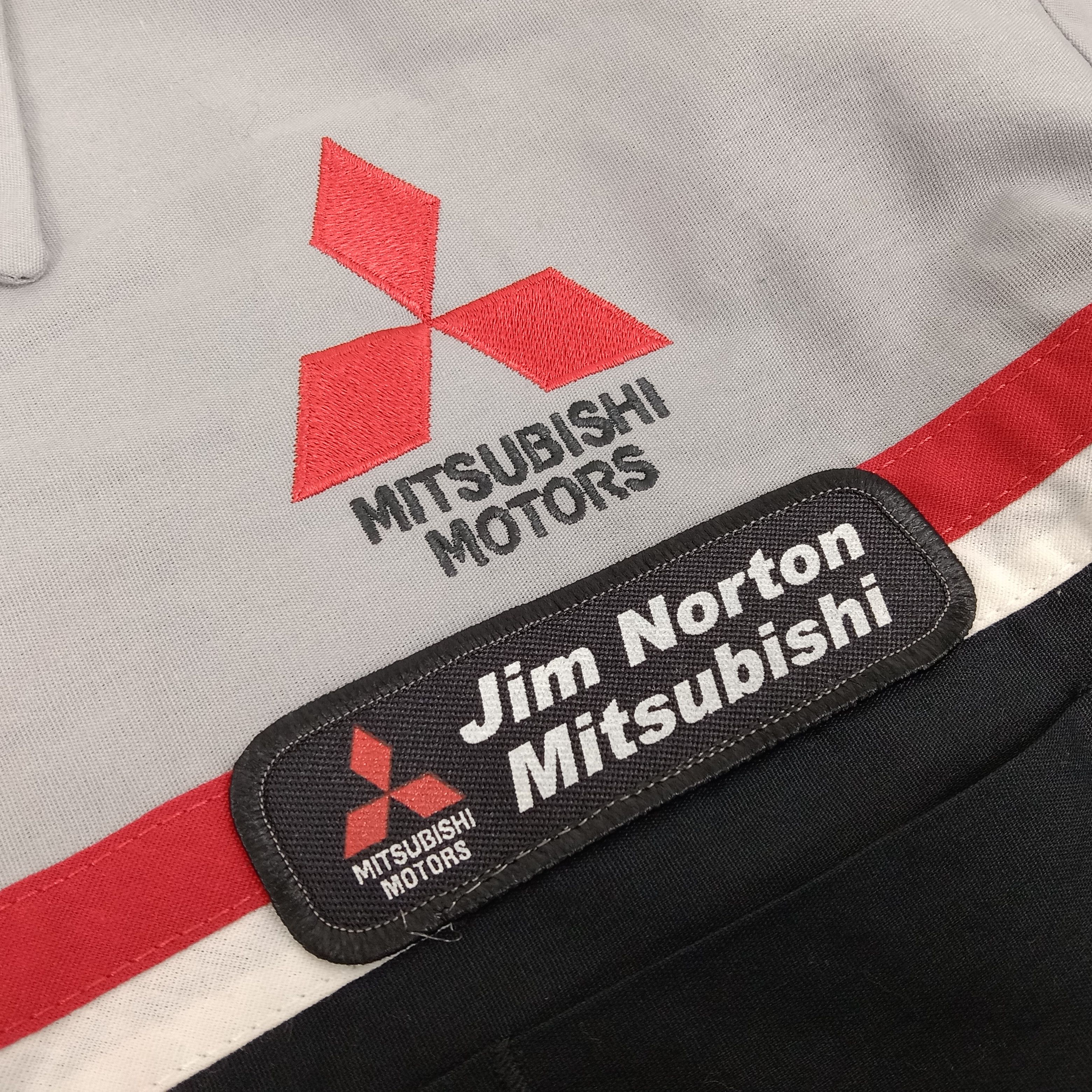Japanese Brand × Vintage Mitsubishi Motorsport Japanese Racing Team Shirt Size US XXL / EU 58 / 5 - 6 Thumbnail