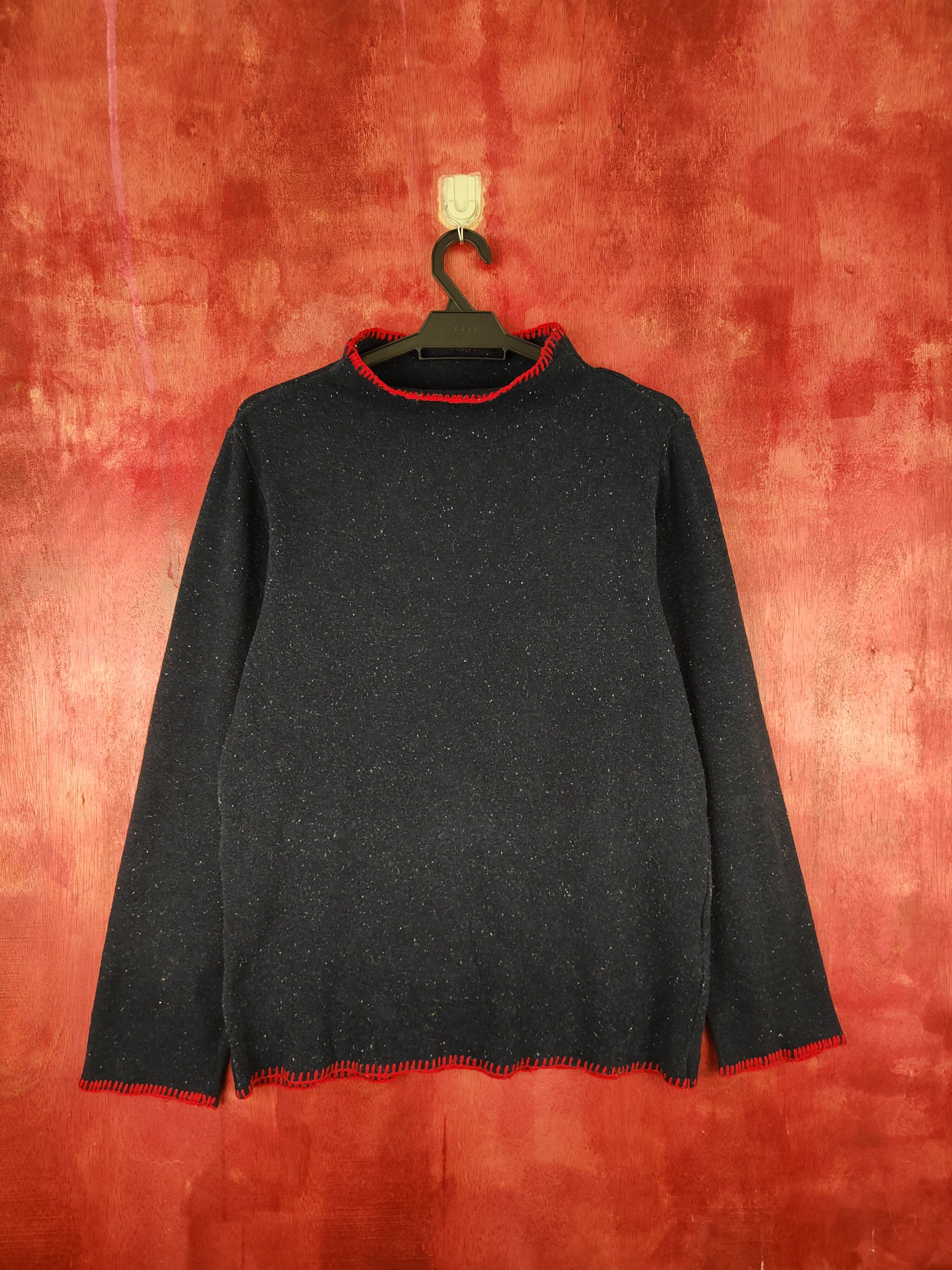 Comme des Garcons DL Tricot Comme Des Garcons Darkblue Knitwear #A1231 Size US M / EU 48-50 / 2 - 1 Thumbnail
