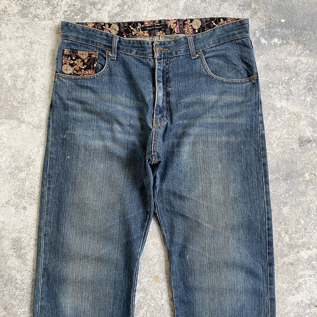 Japanese Brand Karakuri Tamashii Style Memory Special Fish Sukajan Jeans Size US 36 / EU 52 - 5 Thumbnail