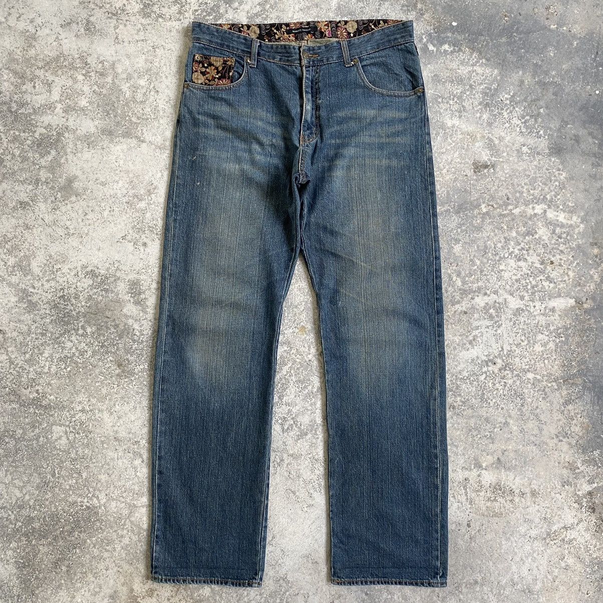 Japanese Brand Karakuri Tamashii Style Memory Special Fish Sukajan Jeans Size US 36 / EU 52 - 4 Thumbnail
