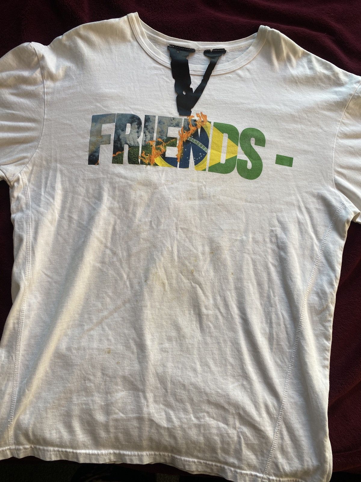 Vlone vlone brazil friends tee | Grailed