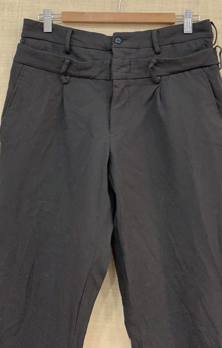 Comme des Garcons Homme Plus × Junya Watanabe Rare Archive 2002 double waistband distressed pant Size US 32 / EU 48 - 4 Thumbnail