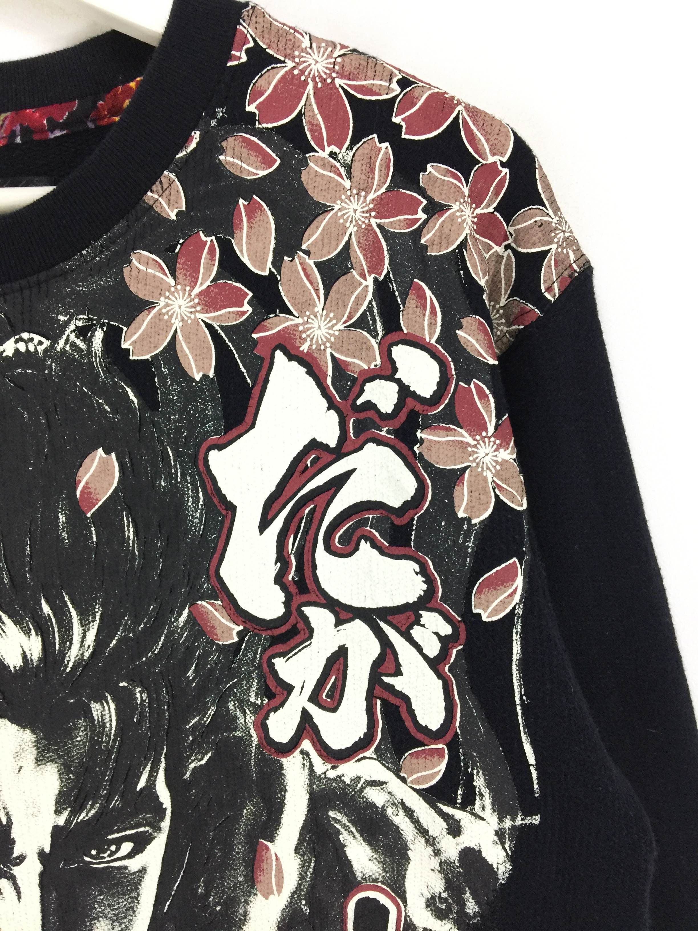 Anime × Japanese Brand × Vintage Hana no keiji kabukimono anime manga overprint sweatshirt Size US L / EU 52-54 / 3 - 3 Thumbnail