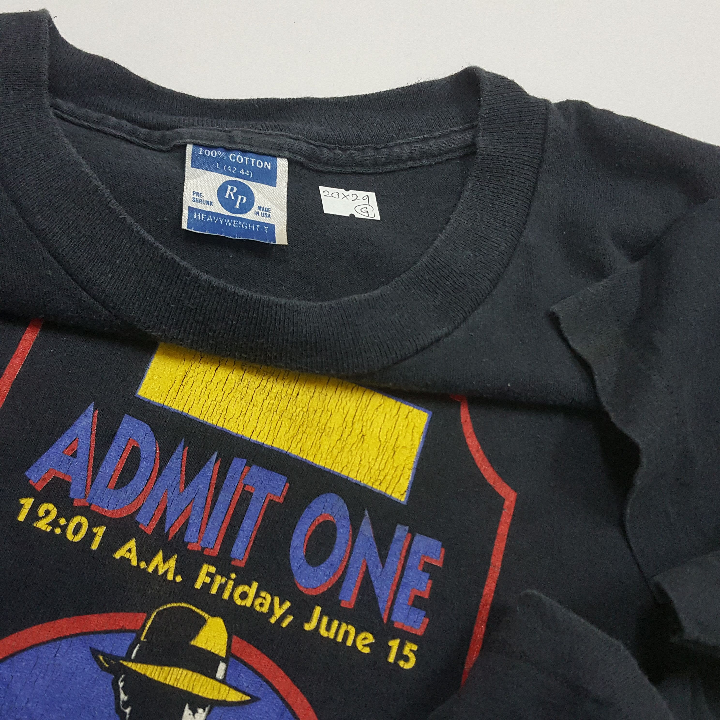Vintage Vintage DICK TRACY crime thriller movie t-shirt Made in USA Size US M / EU 48-50 / 2 - 3 Thumbnail