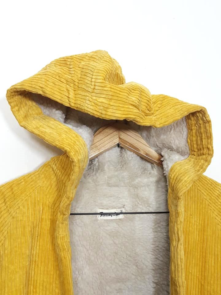 Japanese Brand Sherpa Corduroy Oversized Winter Strretwear Trench Jacket Size US M / EU 48-50 / 2 - 8 Thumbnail