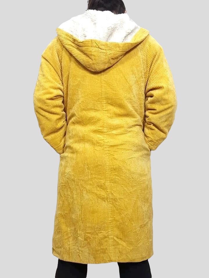 Japanese Brand Sherpa Corduroy Oversized Winter Strretwear Trench Jacket Size US M / EU 48-50 / 2 - 6 Thumbnail