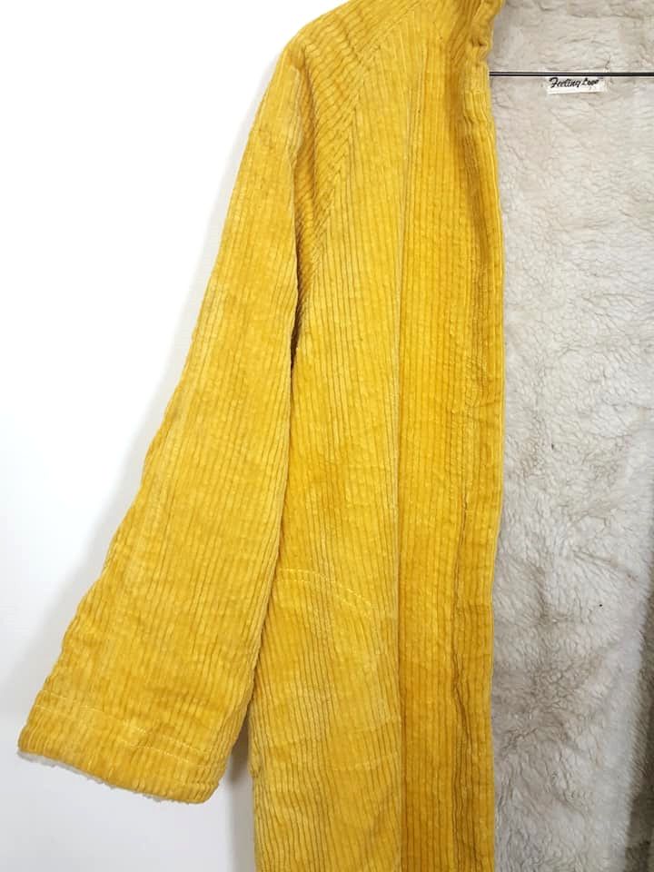 Japanese Brand Sherpa Corduroy Oversized Winter Strretwear Trench Jacket Size US M / EU 48-50 / 2 - 10 Thumbnail