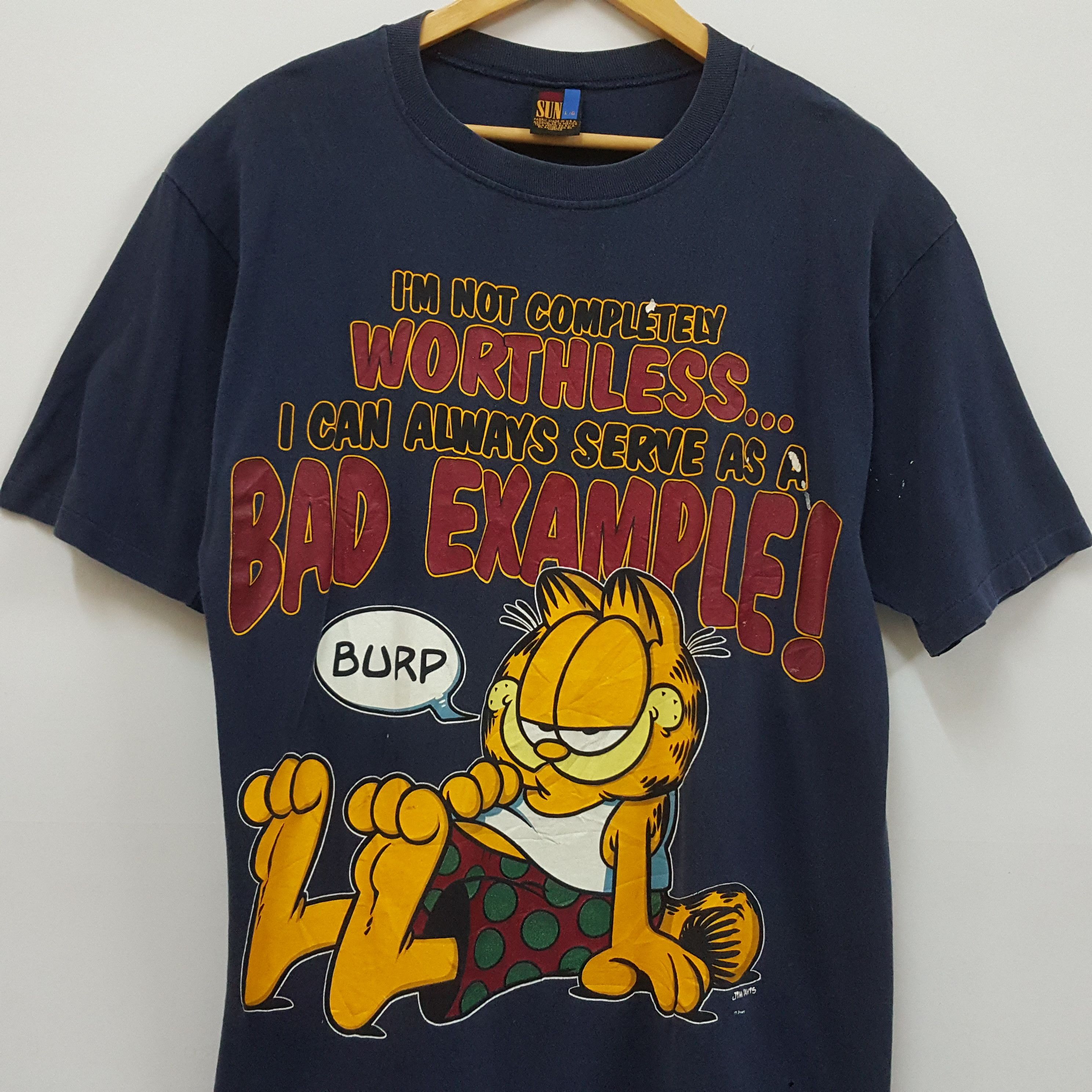 Vintage Vintage 90's Garfield by Jim Davis Design t-shirt Size US L / EU 52-54 / 3 - 4 Thumbnail