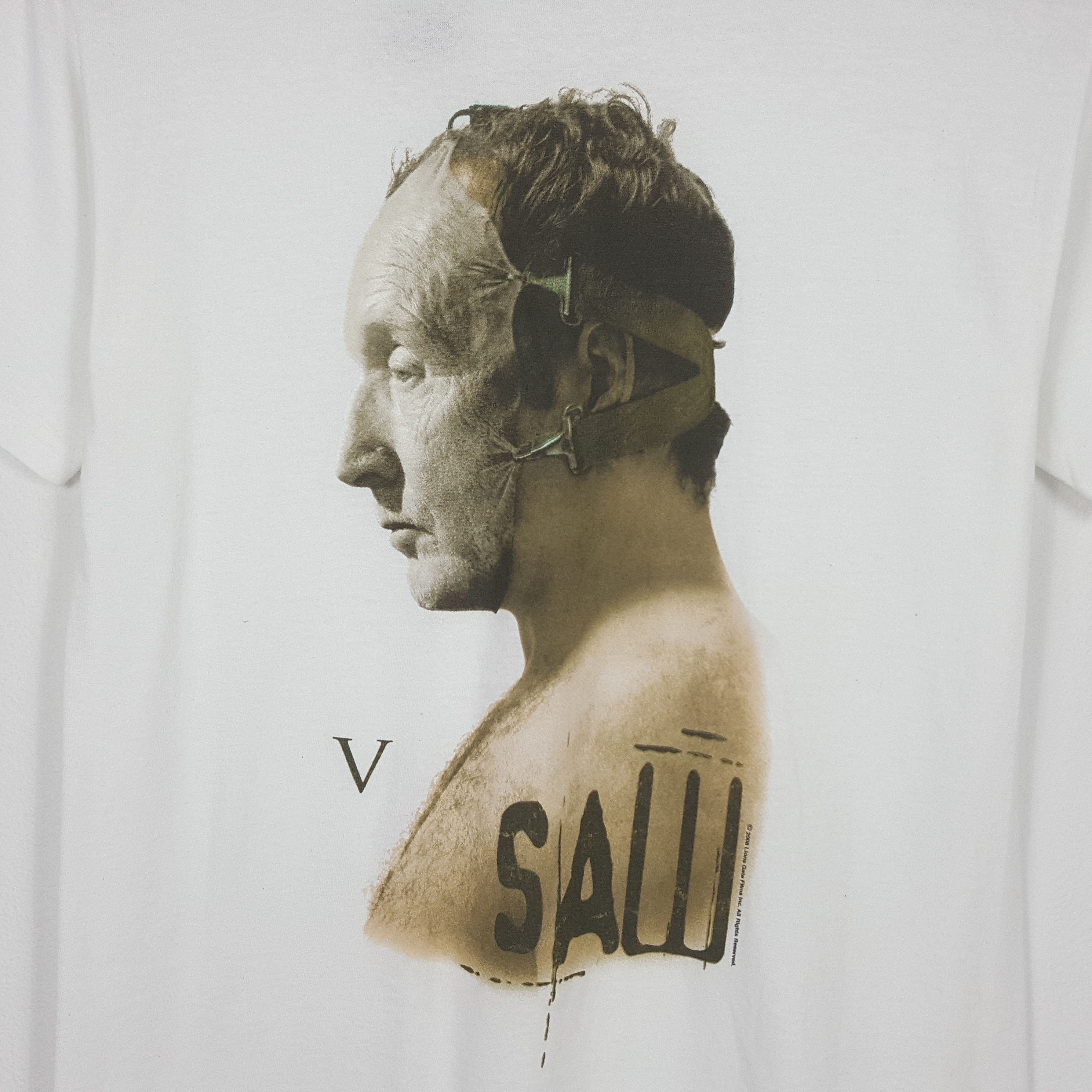 Vintage Vintage SAW American Horror Film Jigsaw t-shirt Size US M / EU 48-50 / 2 - 4 Thumbnail