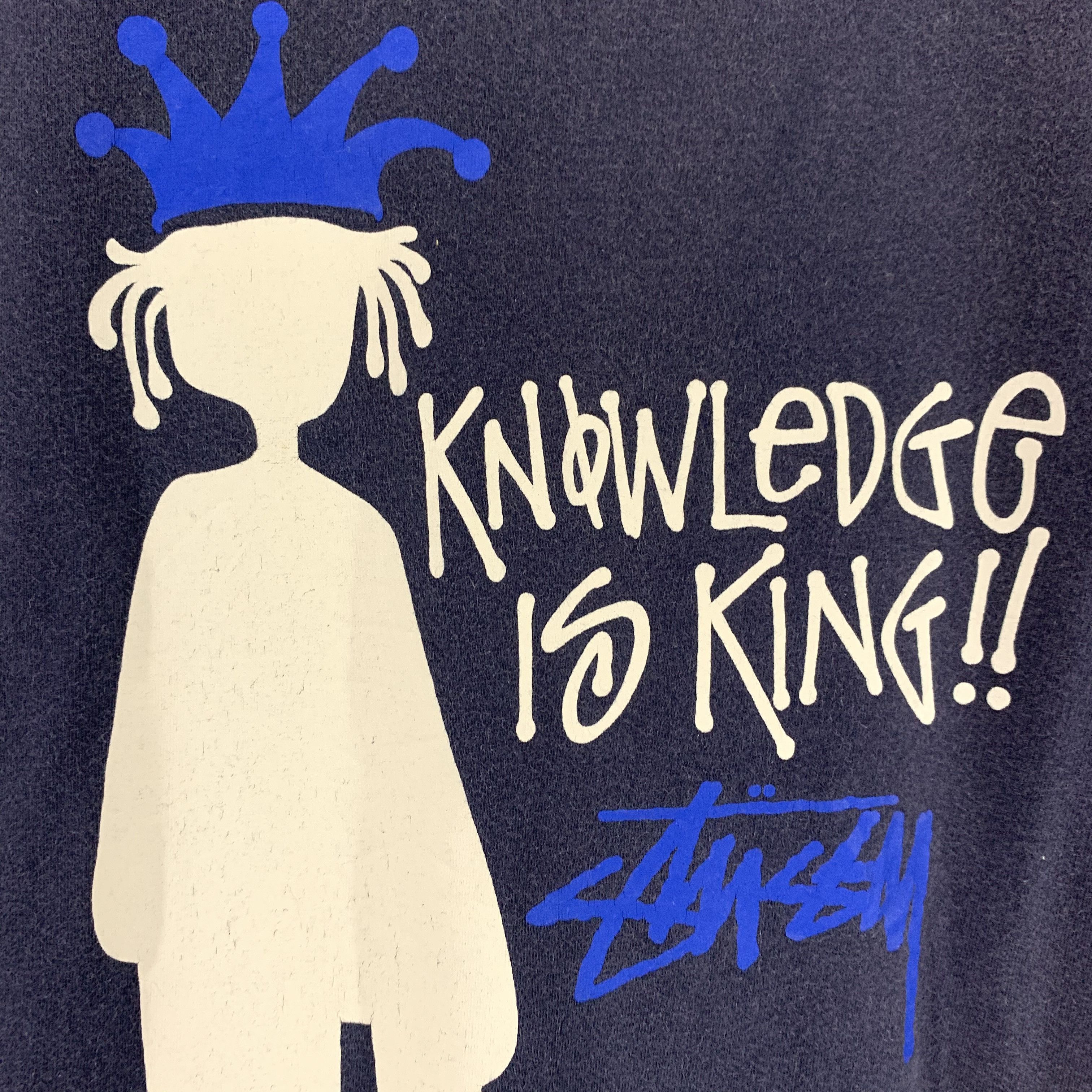 Stussy × Vintage Stussy knowledge is king vintage 90s tank top Size US L / EU 52-54 / 3 - 5 Thumbnail