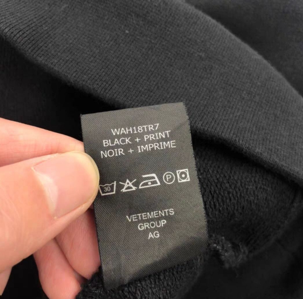 Vetements Vetements VTM Black Hoodie Minimalist Size S / US 4 / IT 40 - 5 Thumbnail