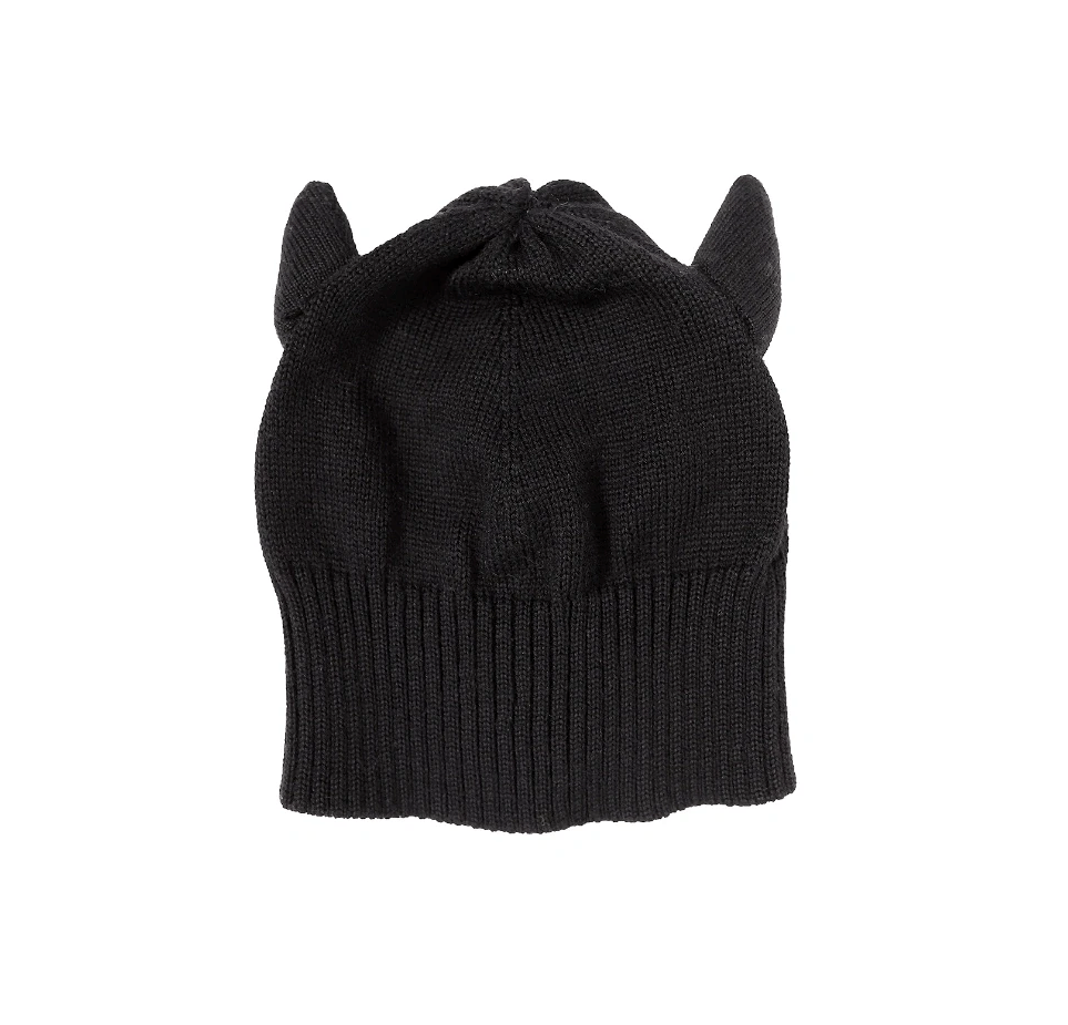 Jean Paul Gaultier AW03 Black Devils Horn Beanie | Grailed