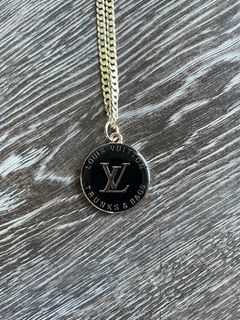 Pre-owned Louis Vuitton Soapy Multi Patches Cuban Chain Link Necklace In  Multicolor