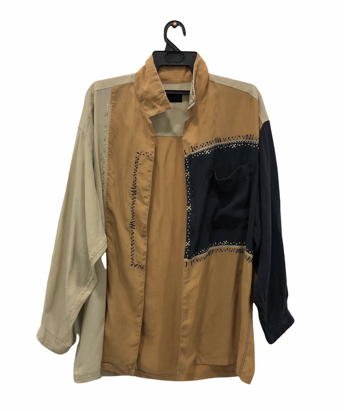 Designer × Japanese Brand Vintage Santa fe crep inspired shirt Button ups Size US L / EU 52-54 / 3 - 1 Thumbnail
