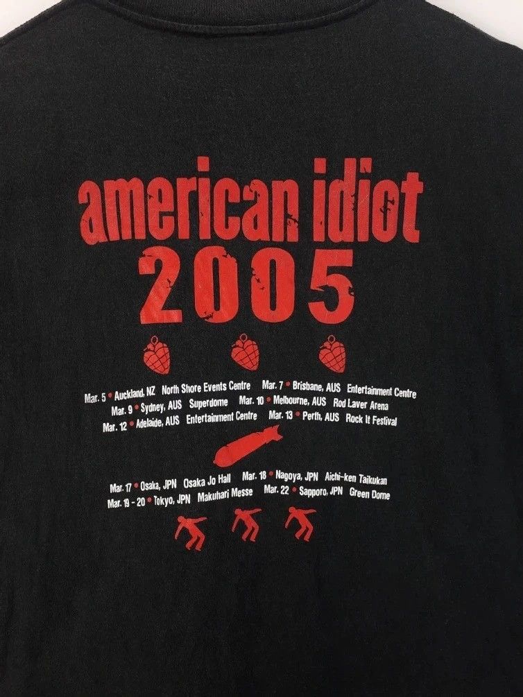 Band Tees × Vintage 2005 American Idiot Album by Green Day Tee shirt Size US S / EU 44-46 / 1 - 5 Thumbnail
