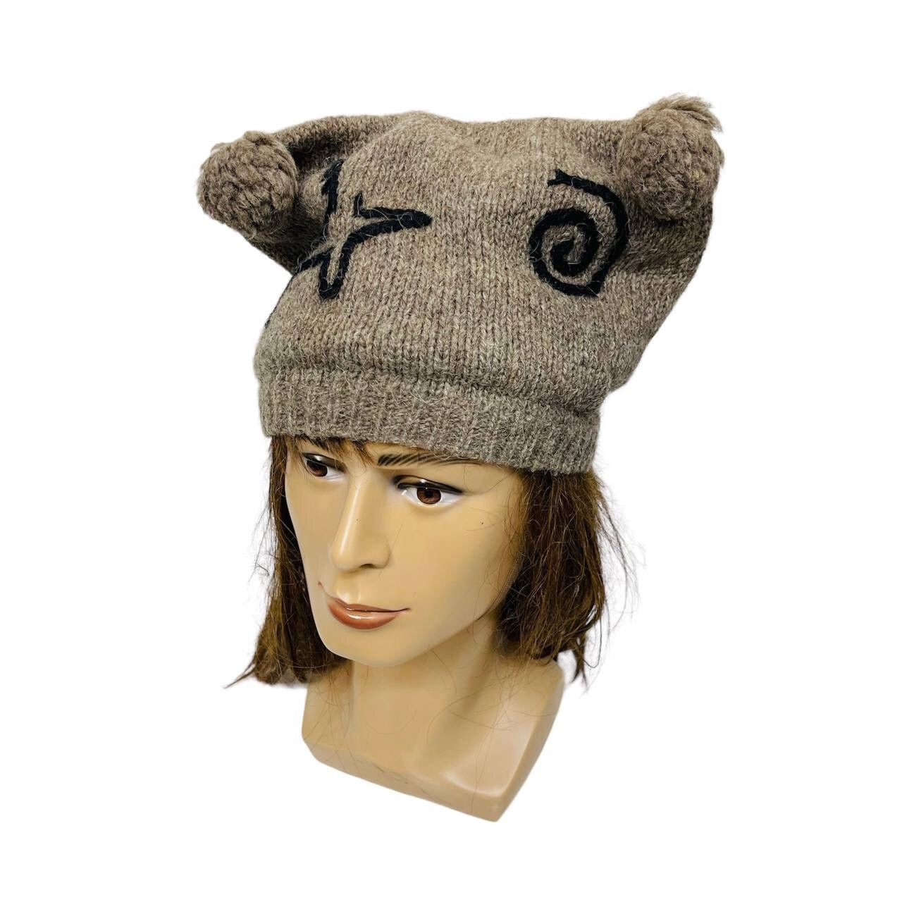 Vintage JAPANESE HORN EAR BEANIE HAT Size ONE SIZE - 1 Thumbnail
