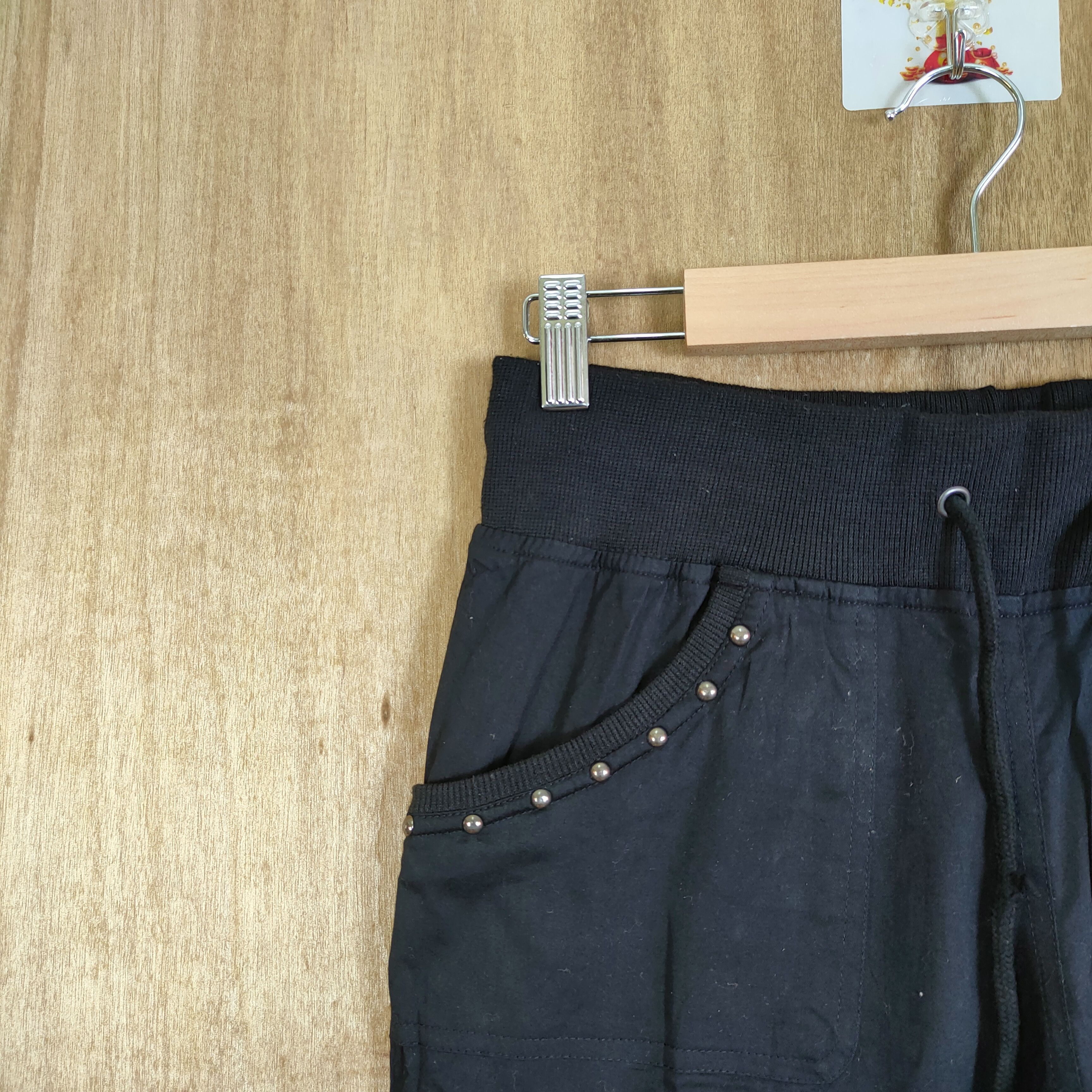 Japanese Brand VINTAGE JAPANESE BLACK BONDAGE CARGO PANTS Size US 26 / EU 42 - 5 Thumbnail