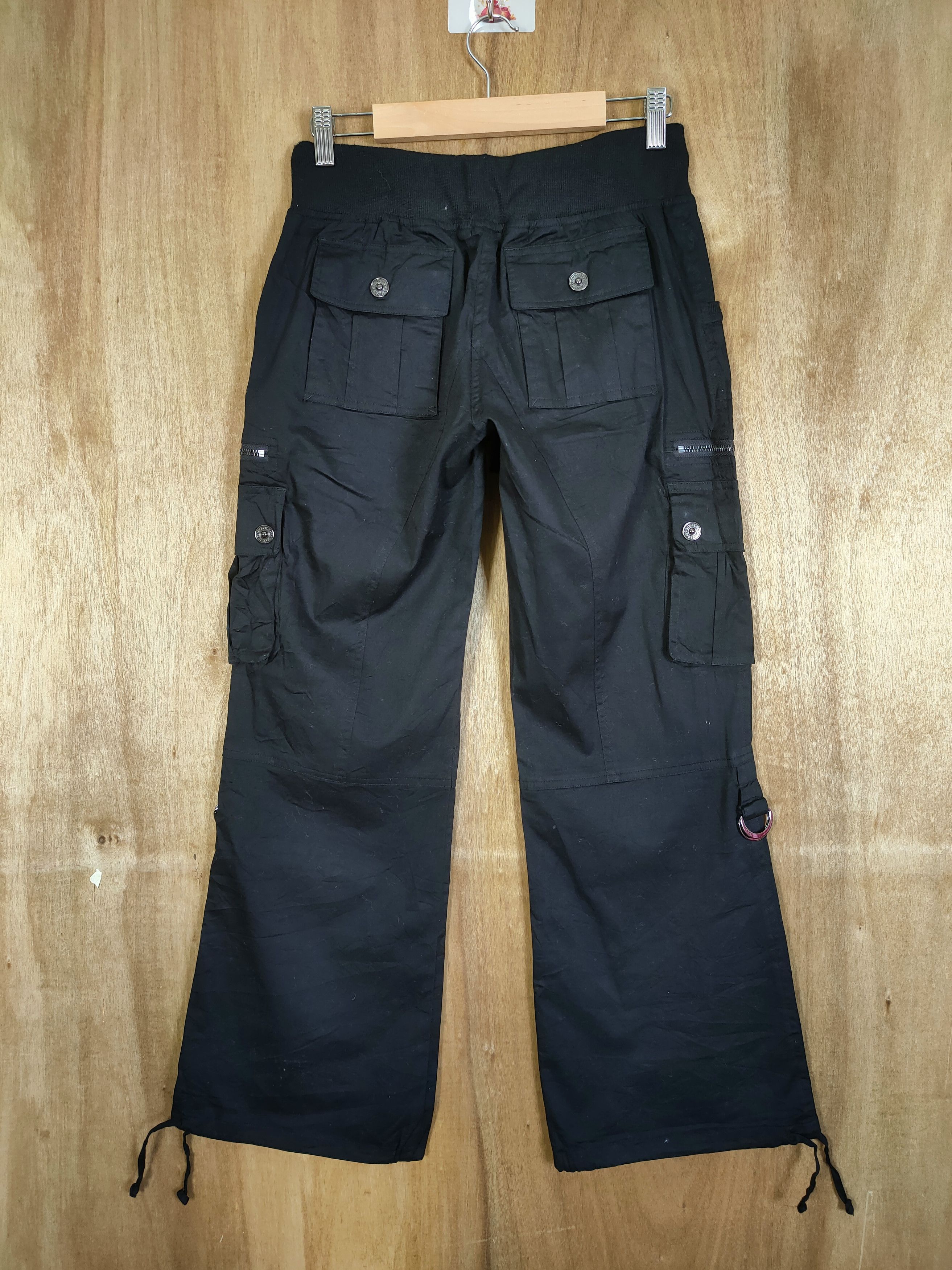 Japanese Brand VINTAGE JAPANESE BLACK BONDAGE CARGO PANTS Size US 26 / EU 42 - 7 Thumbnail