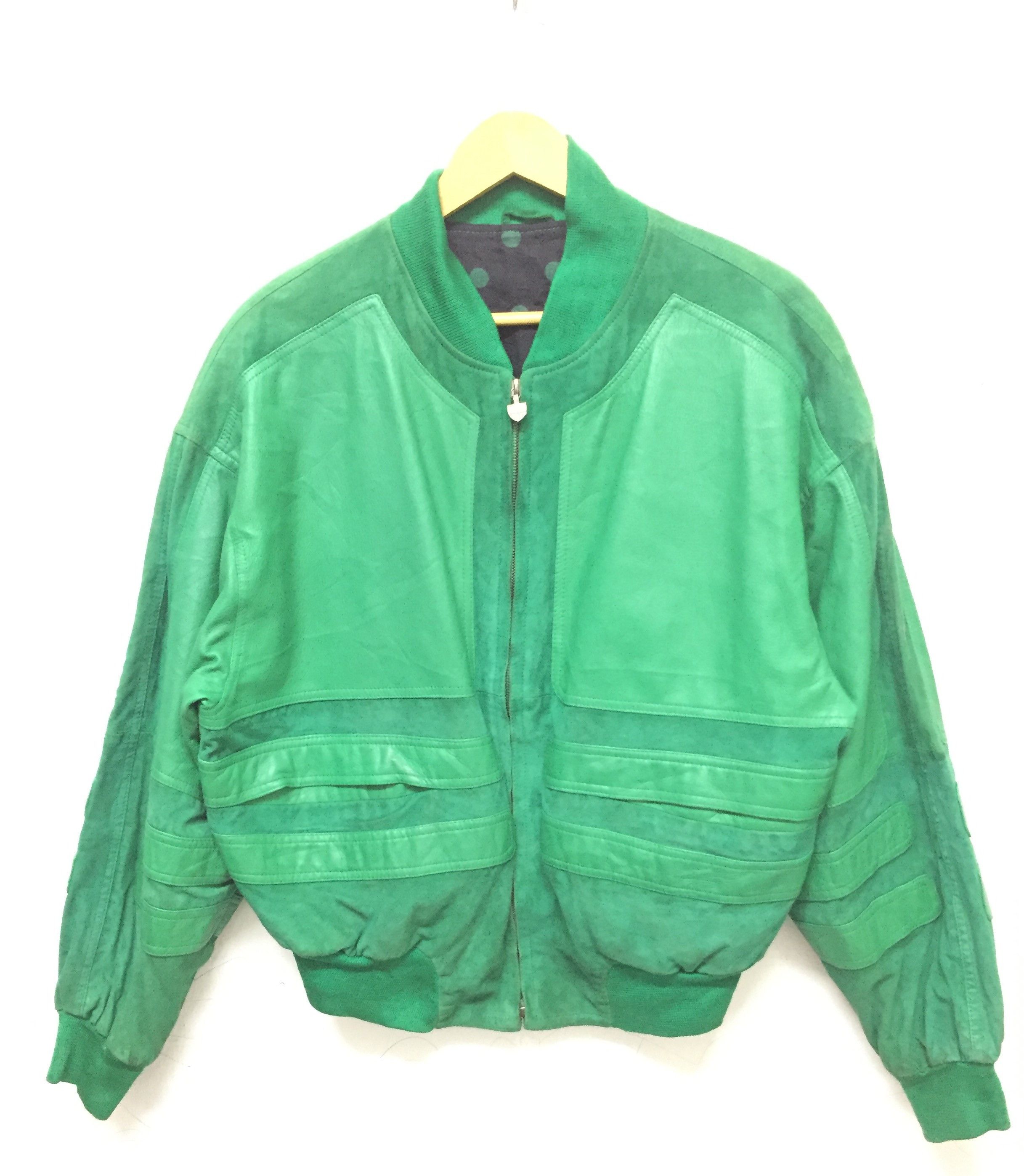 Valentino 90's Valentino patch work bomber leather jacket suede Size US M / EU 48-50 / 2 - 2 Thumbnail