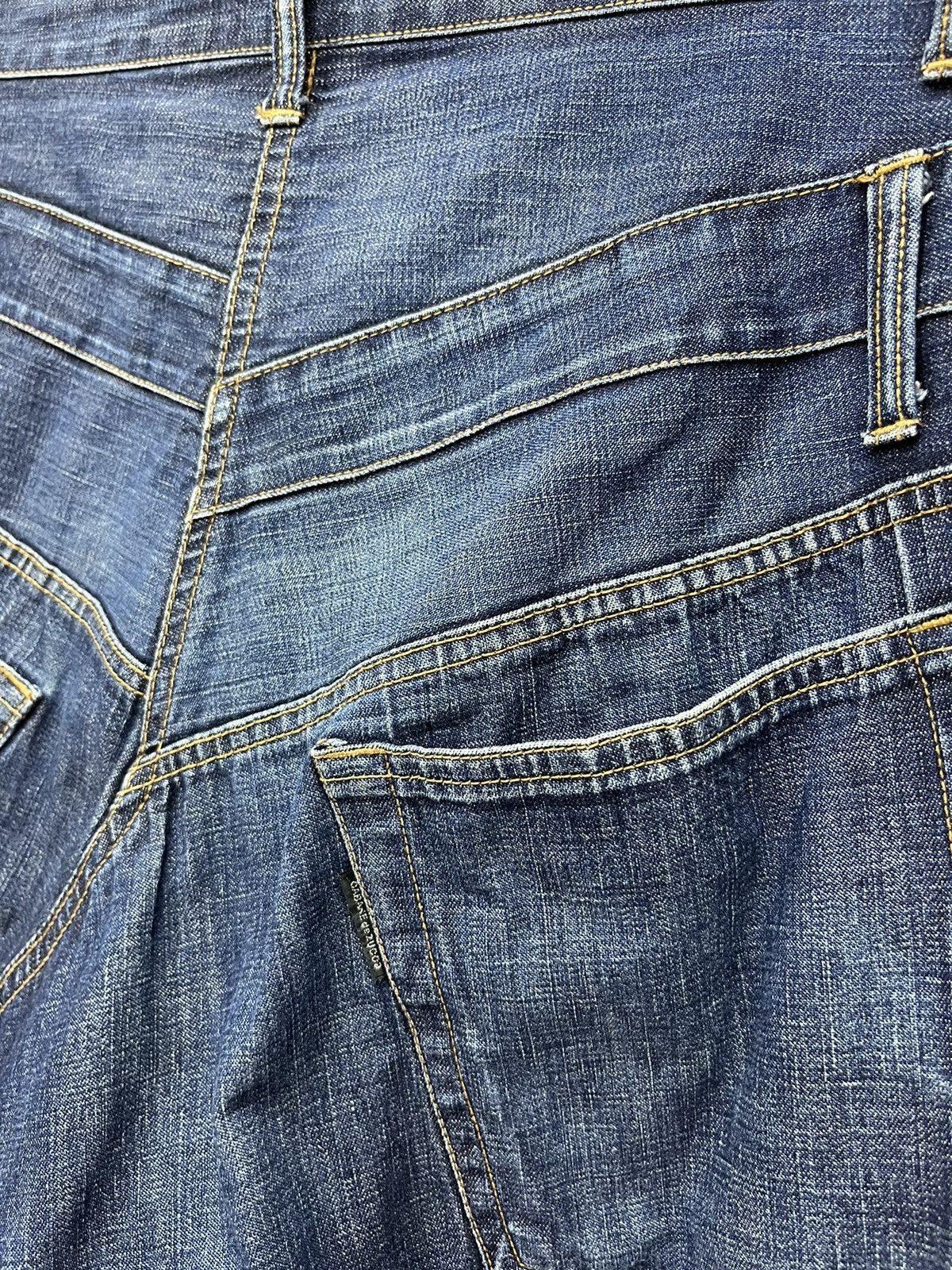 CABANE de ZUCCa 🔥 CABANE DE ZUCCA A-Net Buttonfly Distressed Selvedge Denim Size US 31 - 8 Thumbnail