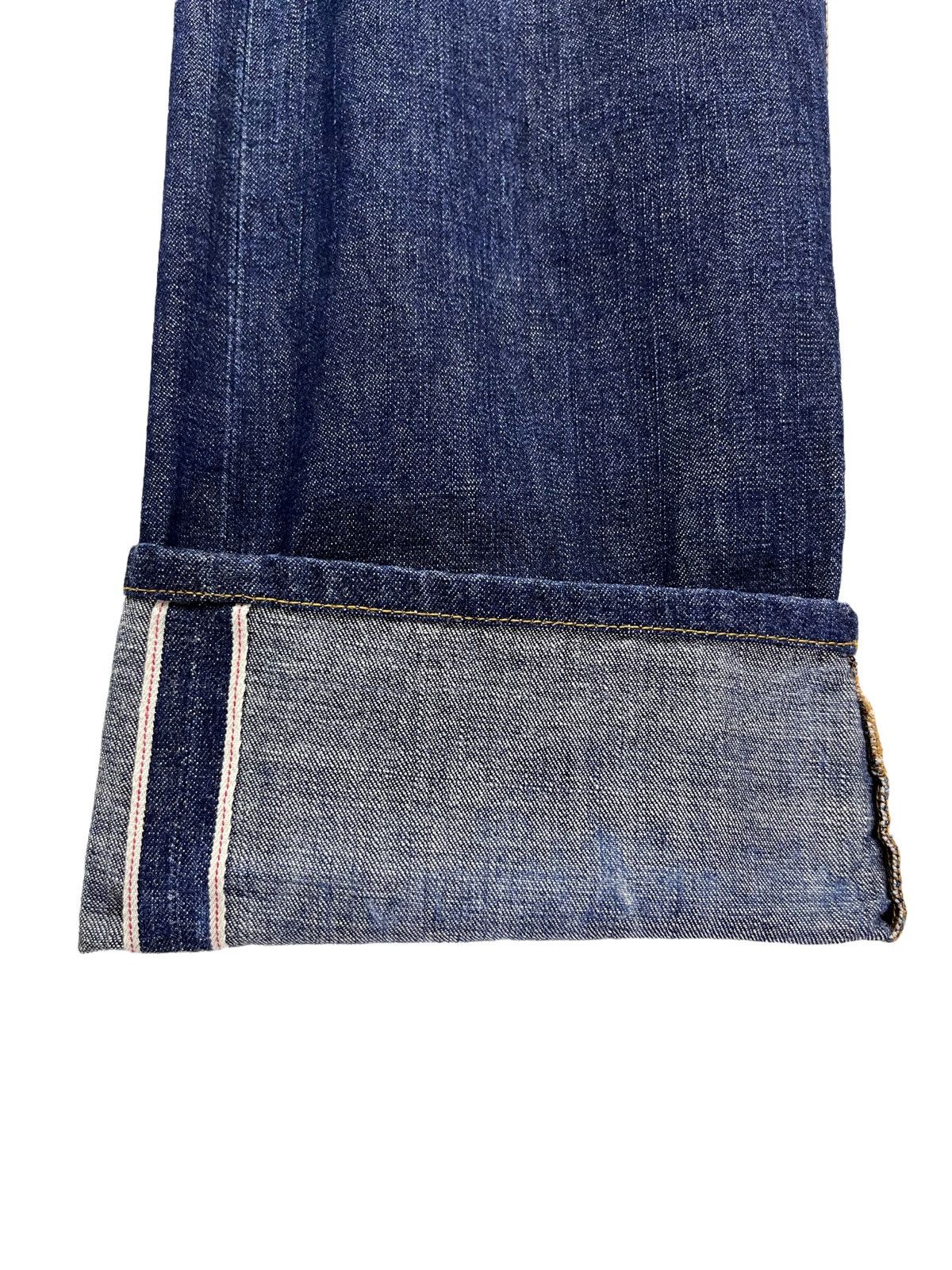 CABANE de ZUCCa 🔥 CABANE DE ZUCCA A-Net Buttonfly Distressed Selvedge Denim Size US 31 - 17 Thumbnail