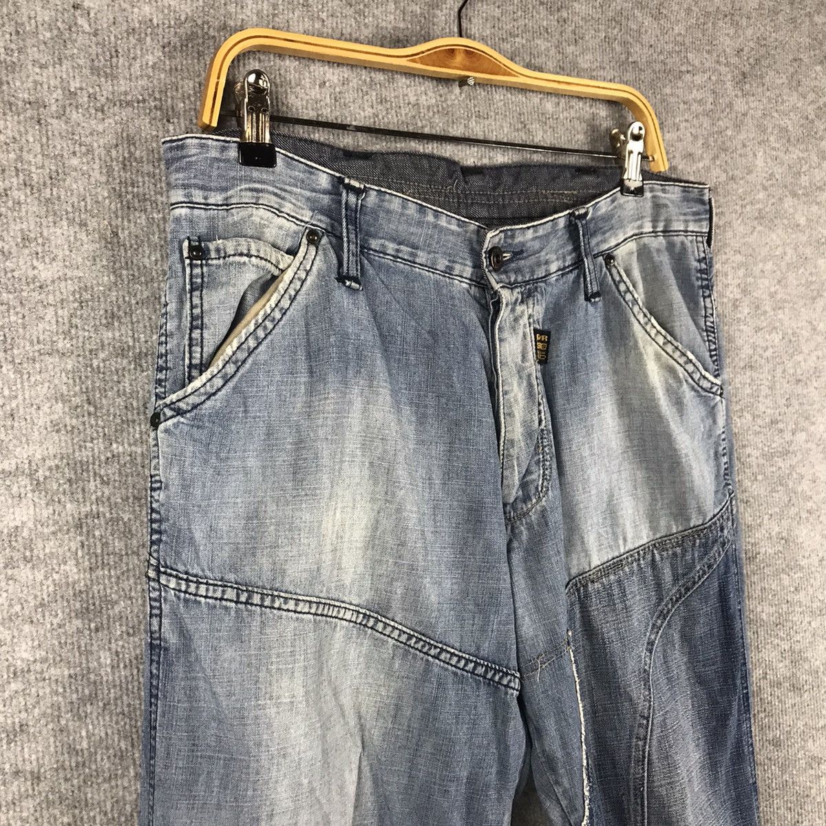 G-Star × Japanese Brand G Star Raw Denim patchwork denim Pant Size US 33 - 4 Thumbnail
